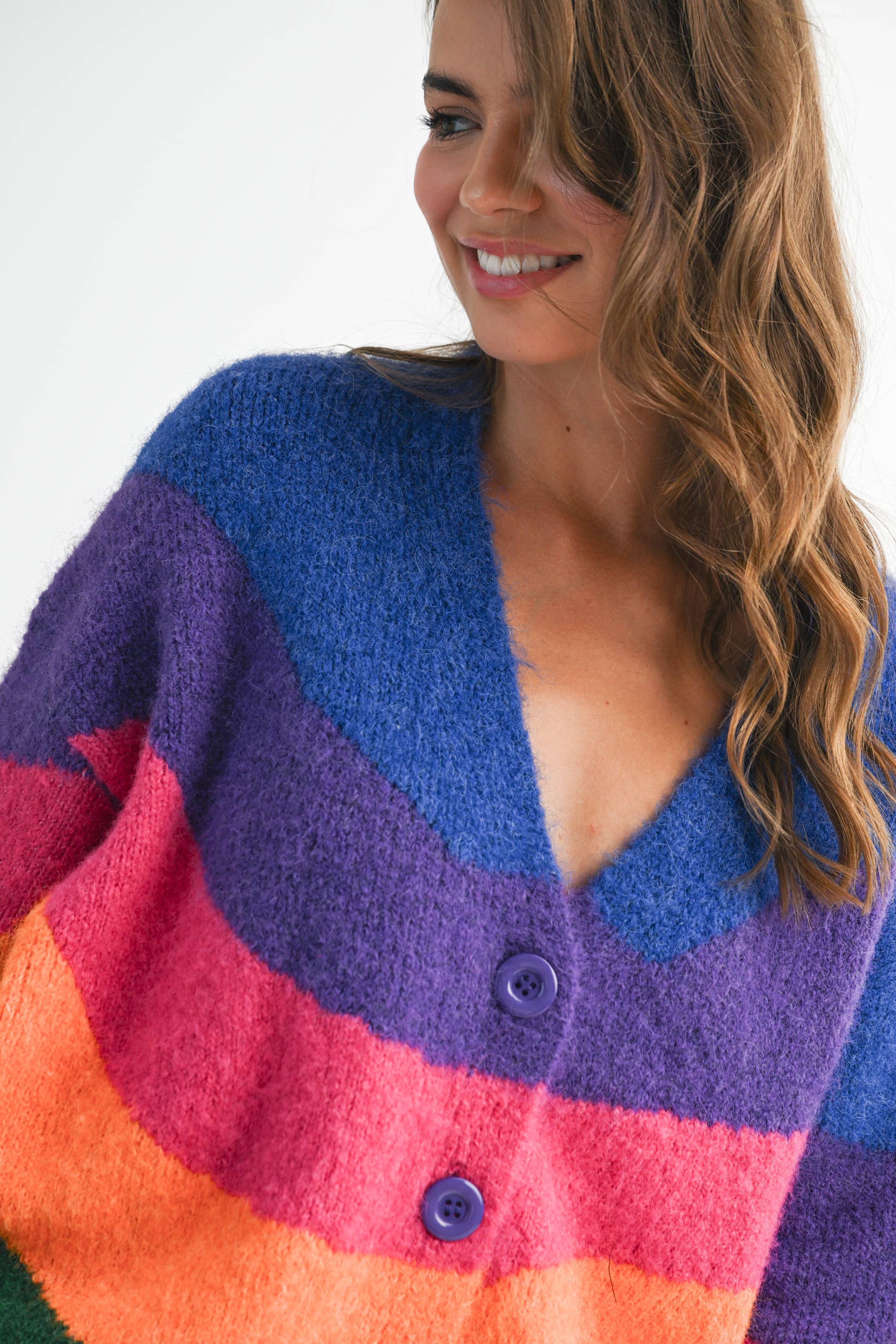 Starburst Colorblock Cardigan