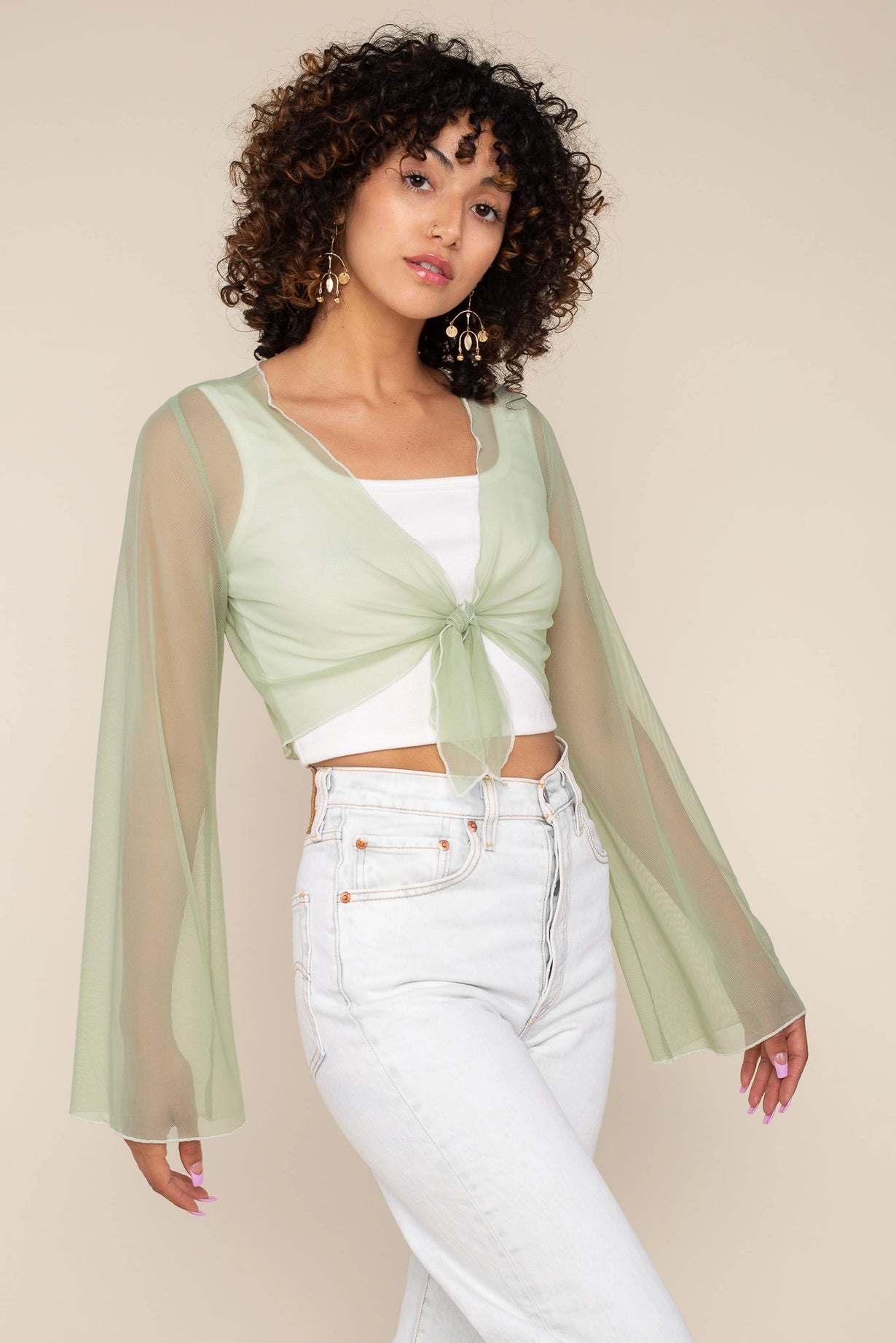 Mariposa Mesh Cover-Up Top