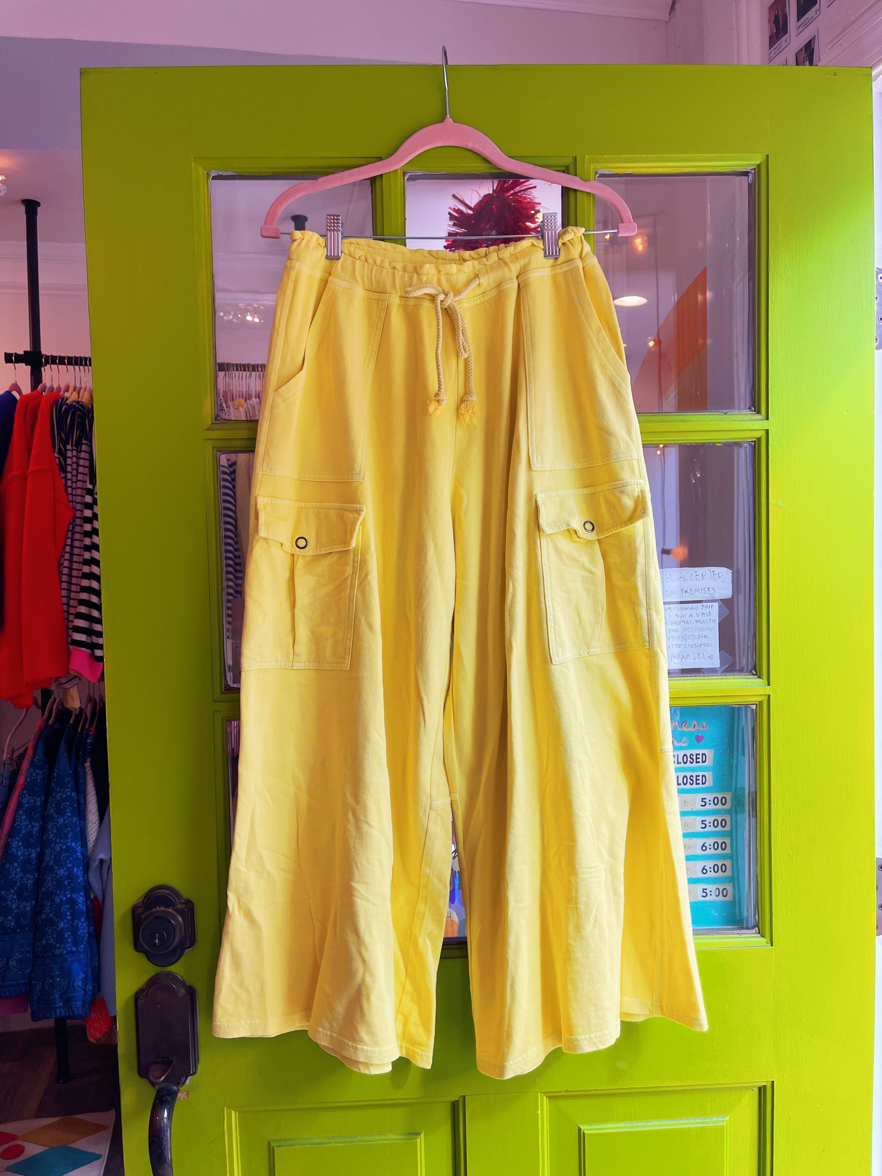 Buttercup Terry Cargo Pants