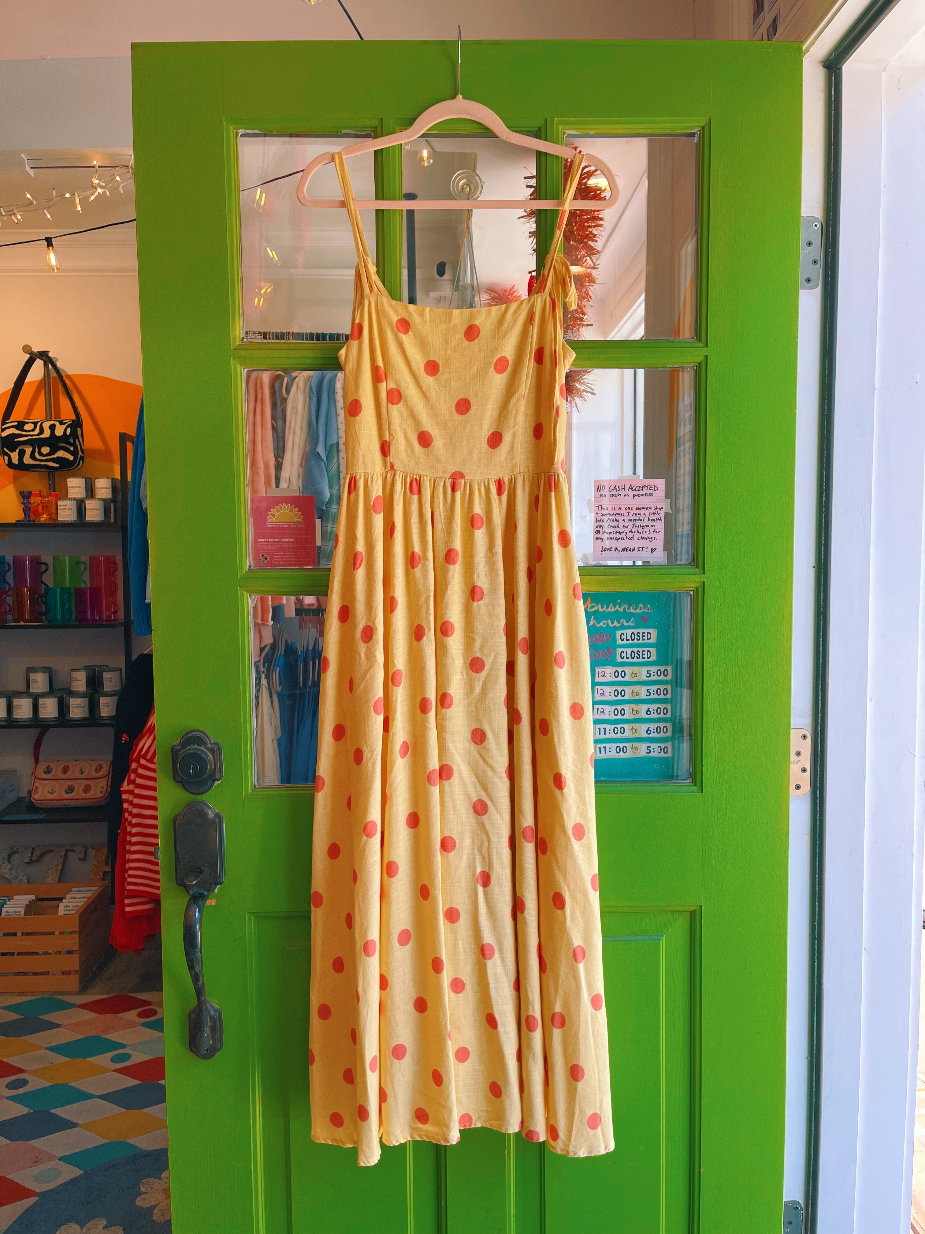 Teatime Polka Dot Midi Dress