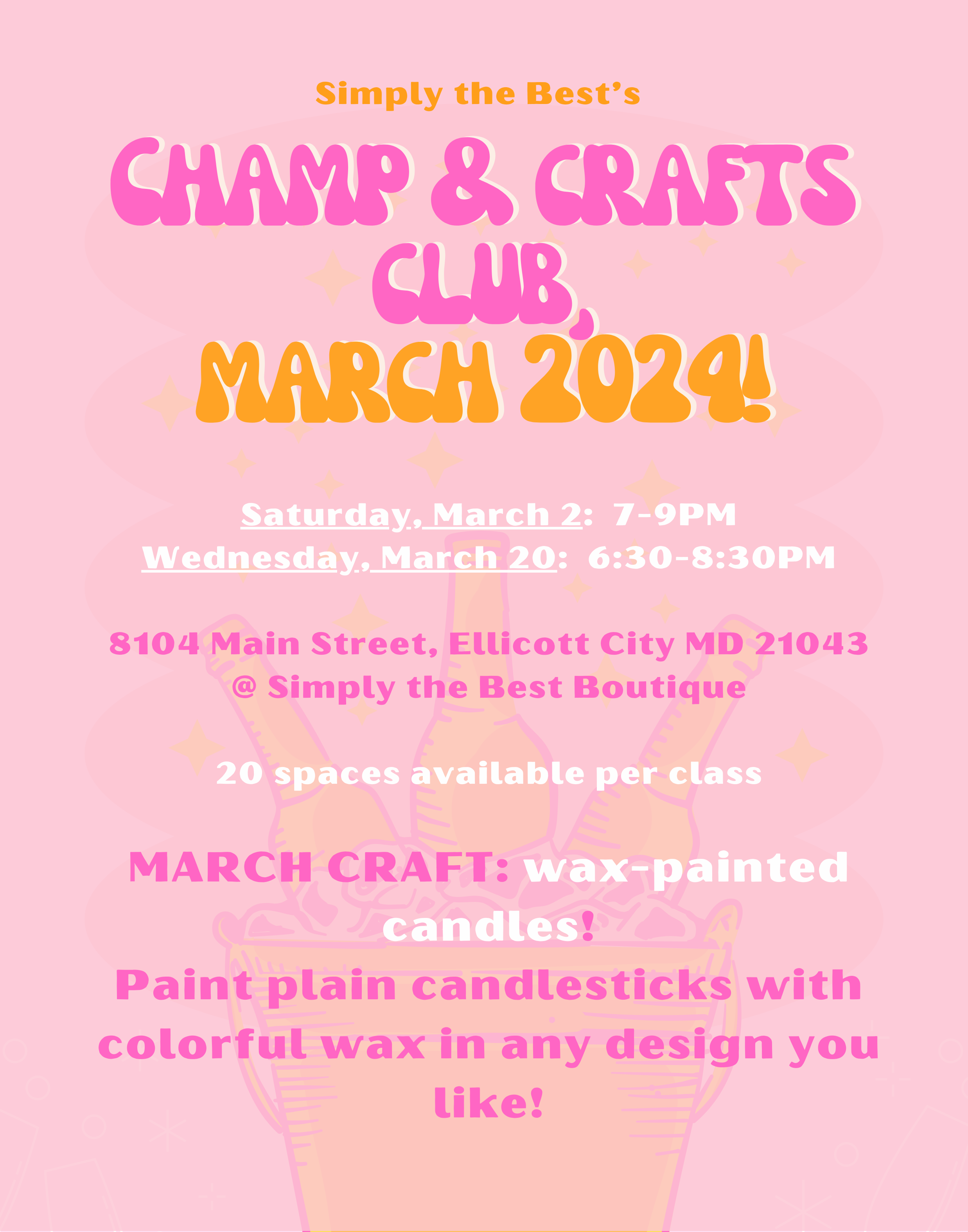 Champ & Crafts Club - March 2024