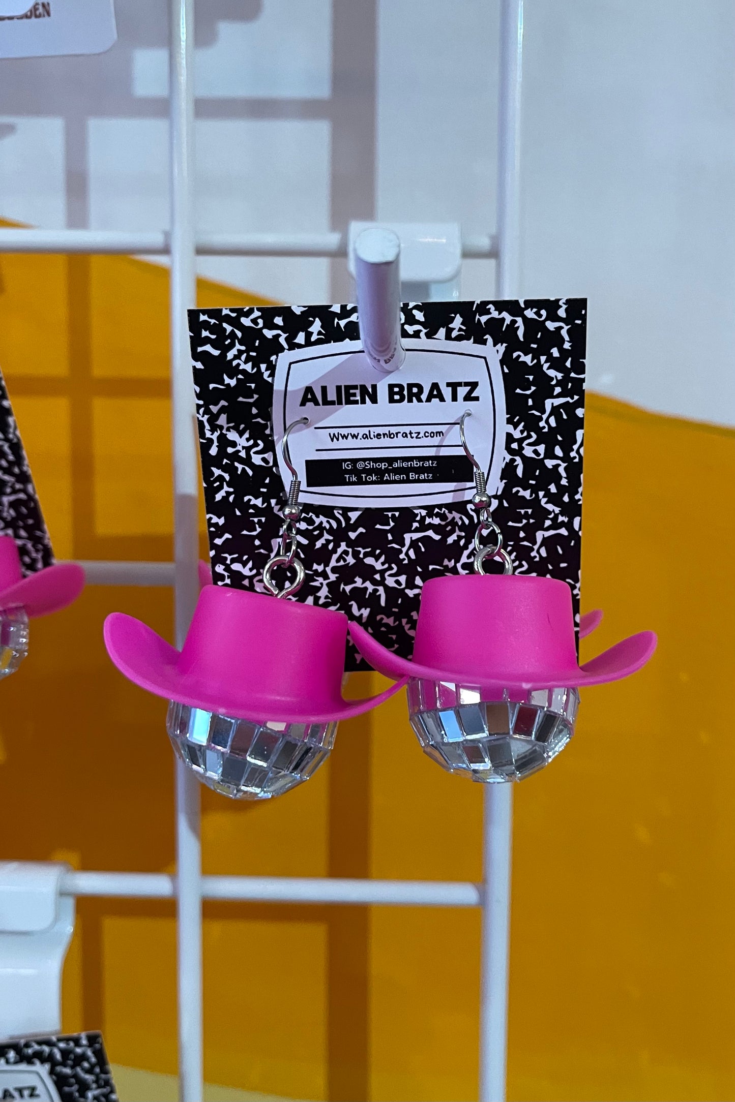 Cowboy Disco Earrings - Pink