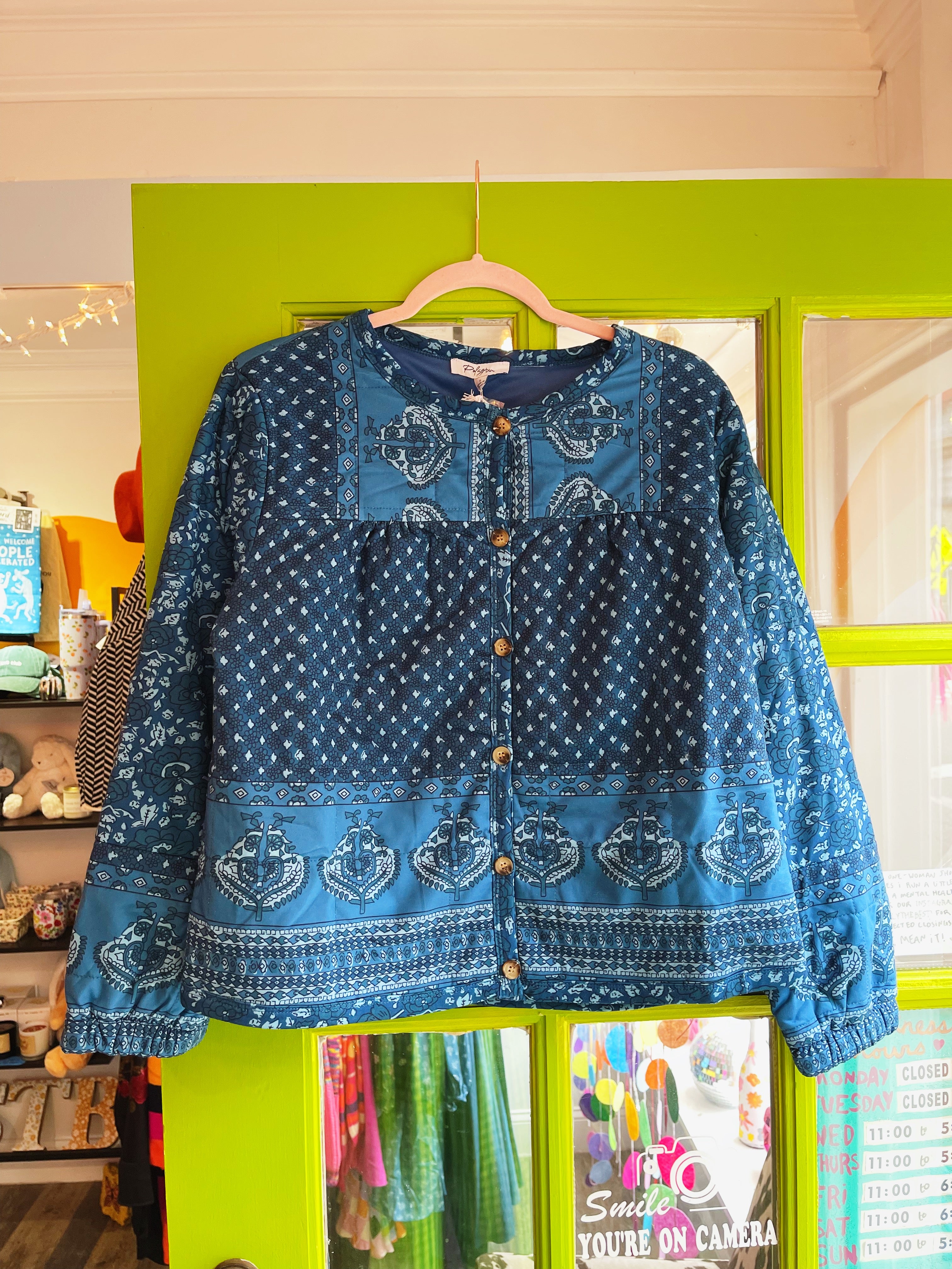 Quilted Sapphire Jacket