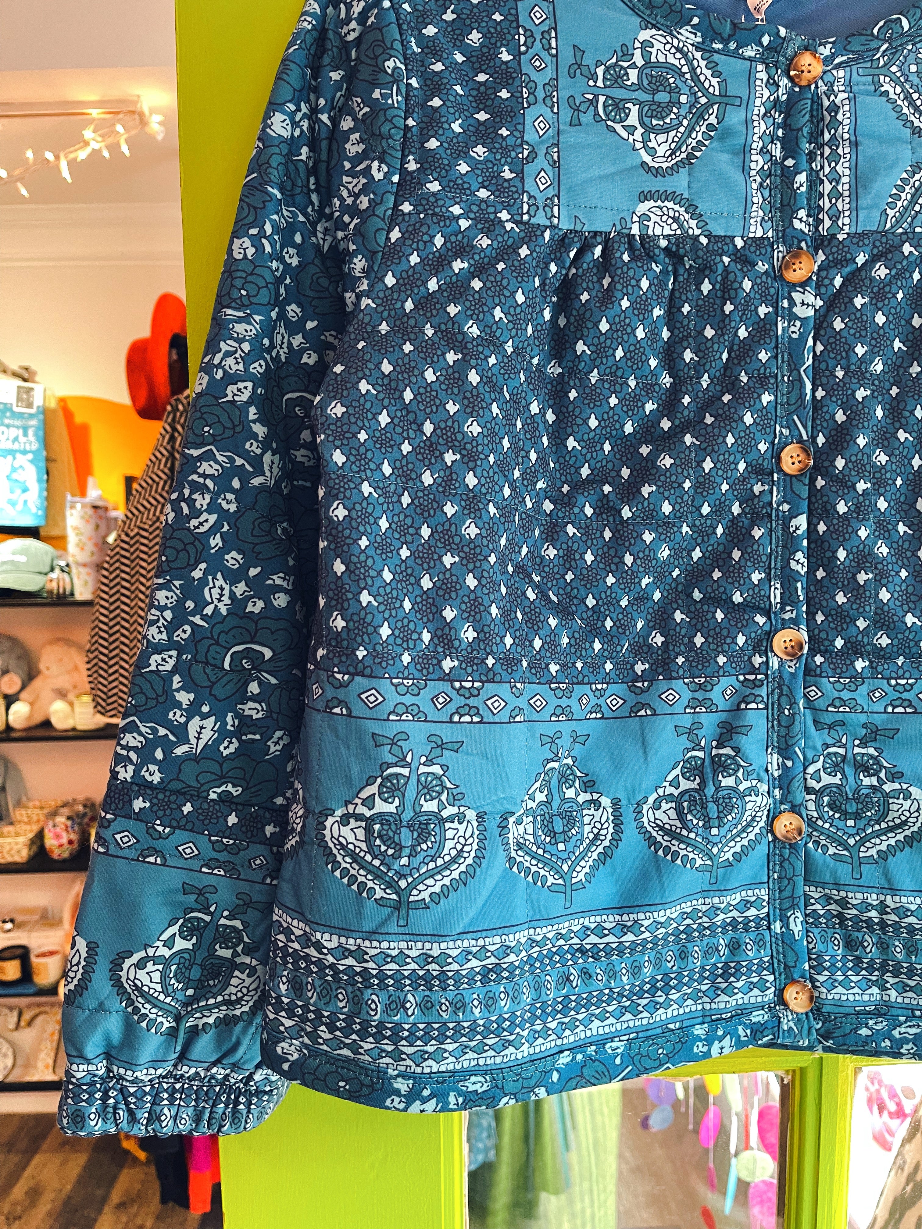 Quilted Sapphire Jacket