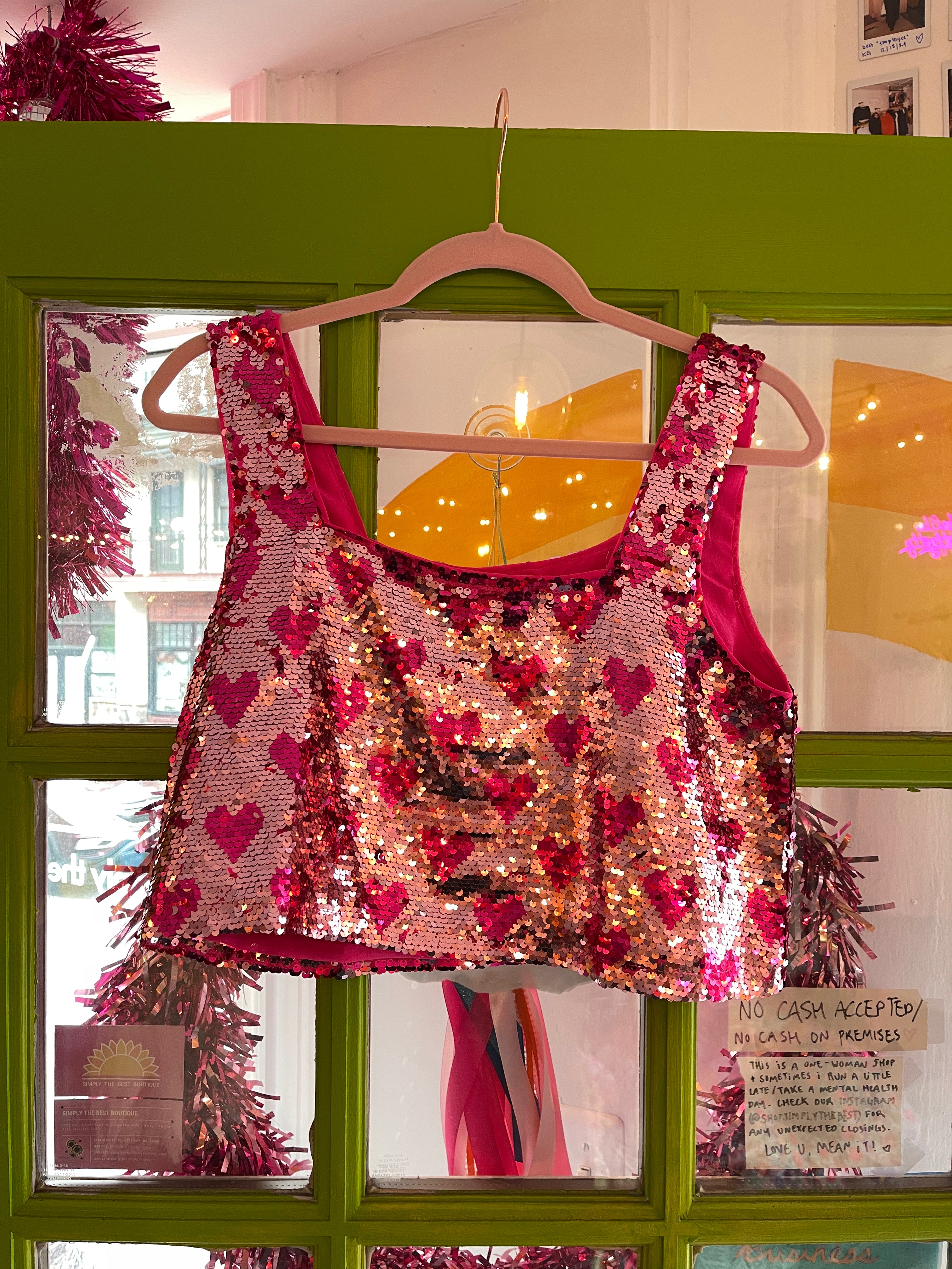 Shimmy & Shake Cropped Tank | Heartbeat