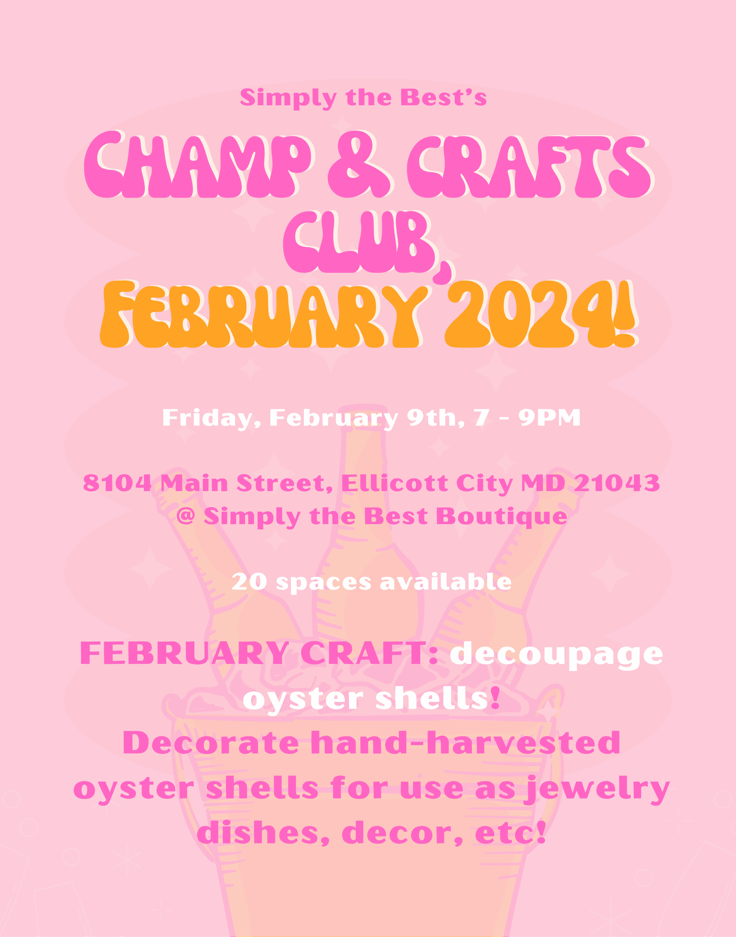 Champ & Crafts Club - February 2024