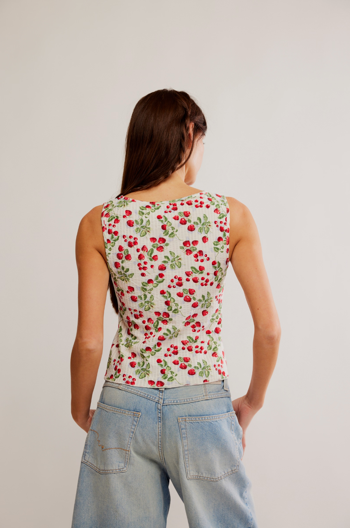 Tilly Vest (Printed - Antique Ivory Combo) | Free People