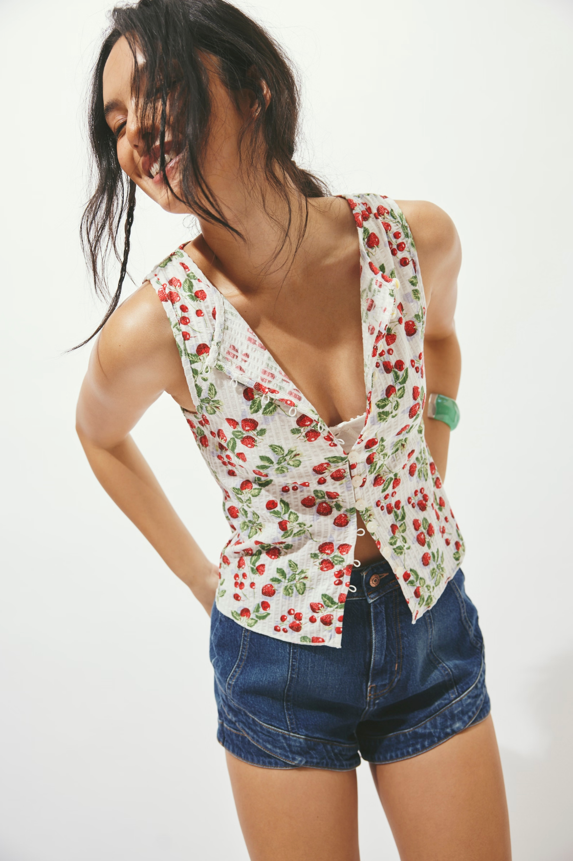 Tilly Vest (Printed - Antique Ivory Combo) | Free People