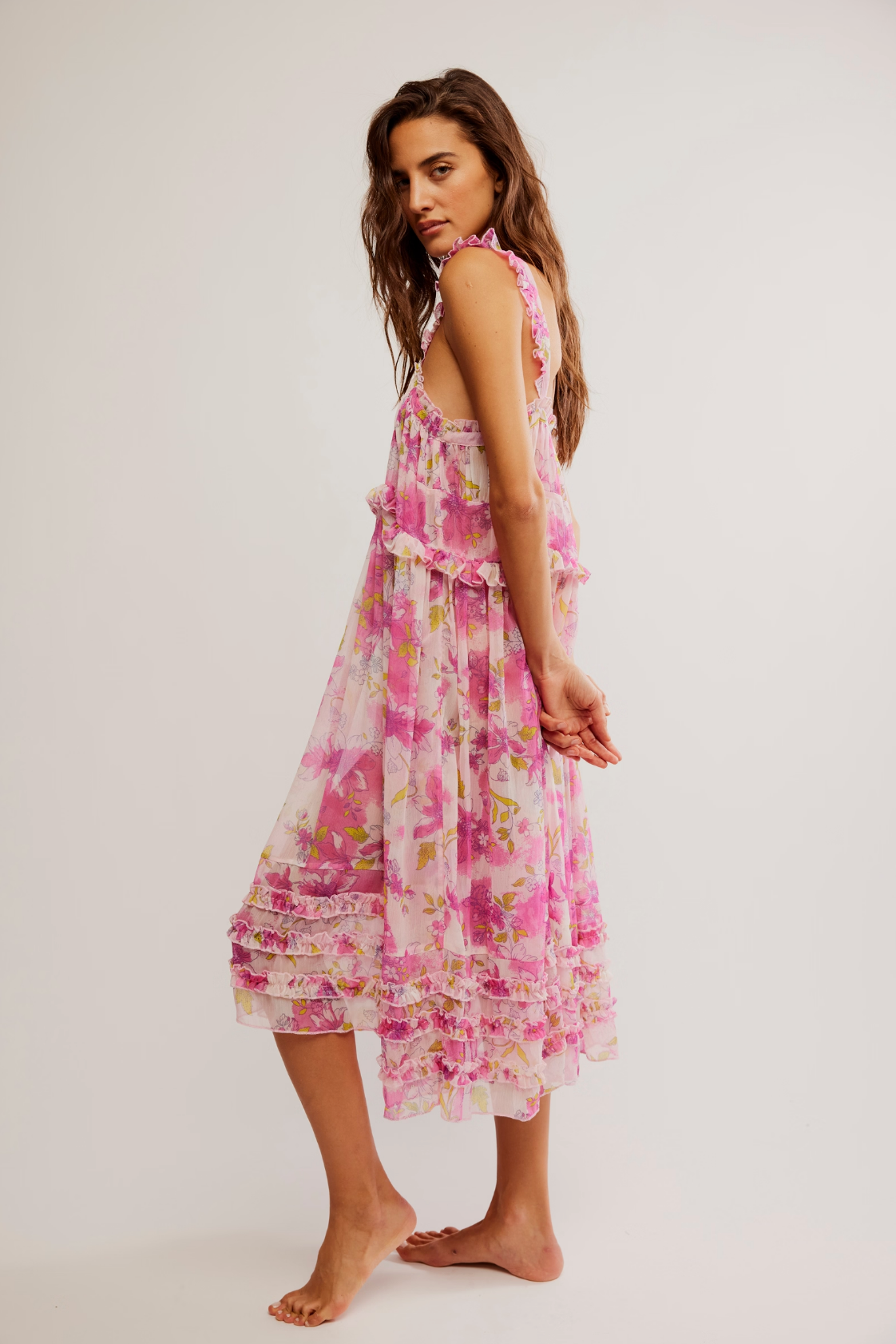 Moon Phase Printed Midi (Pop Combo) | Free People