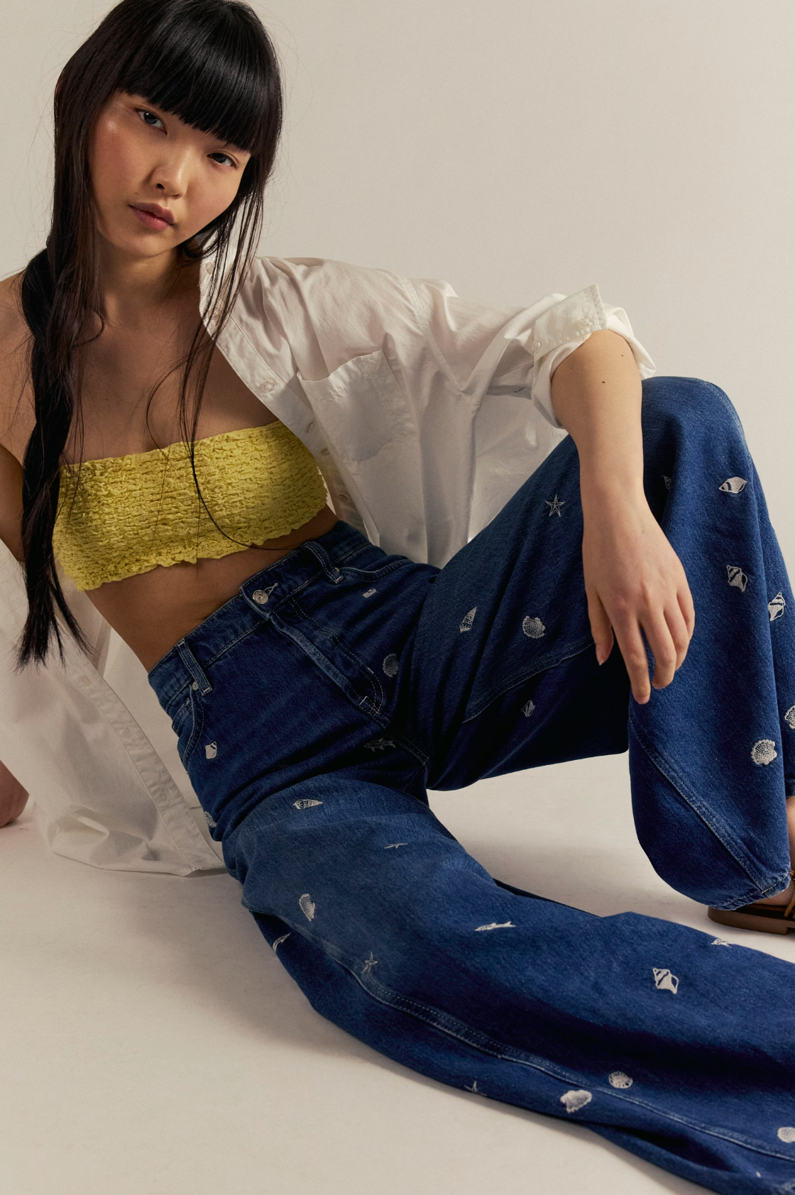 Westward Embroidered Jeans | Free People