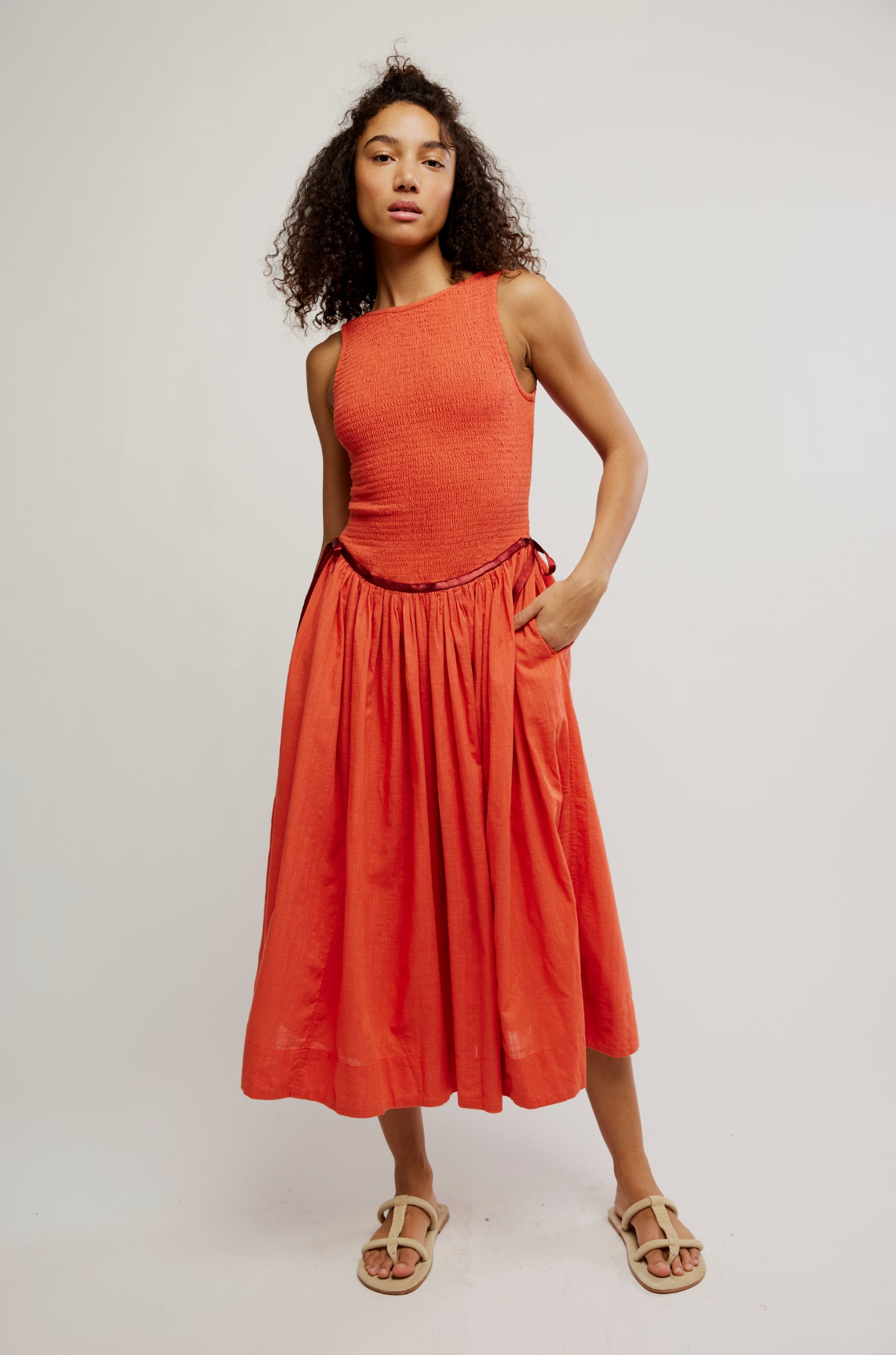 Nightingale Solid Midi (Rose Sienna) | Free People