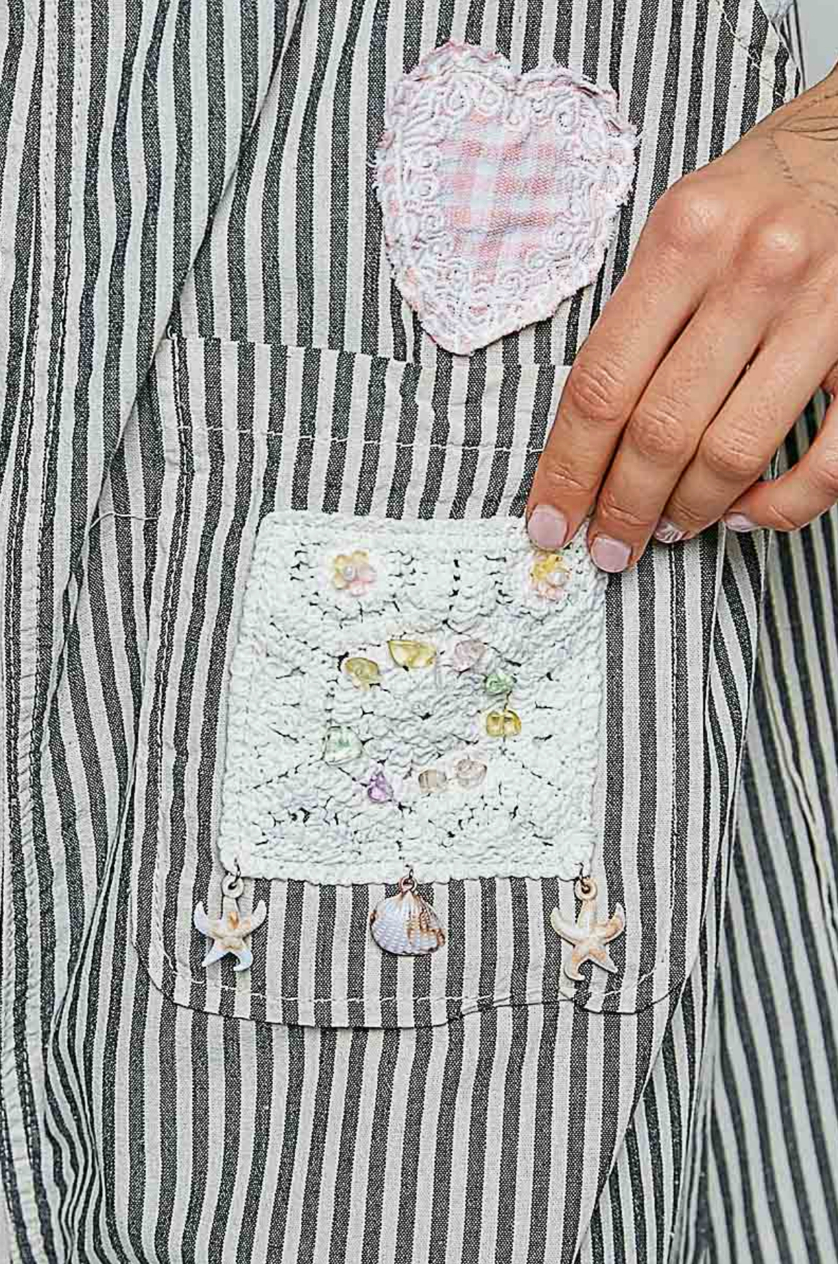 Railroad Chic Patchwork Jumpsuit