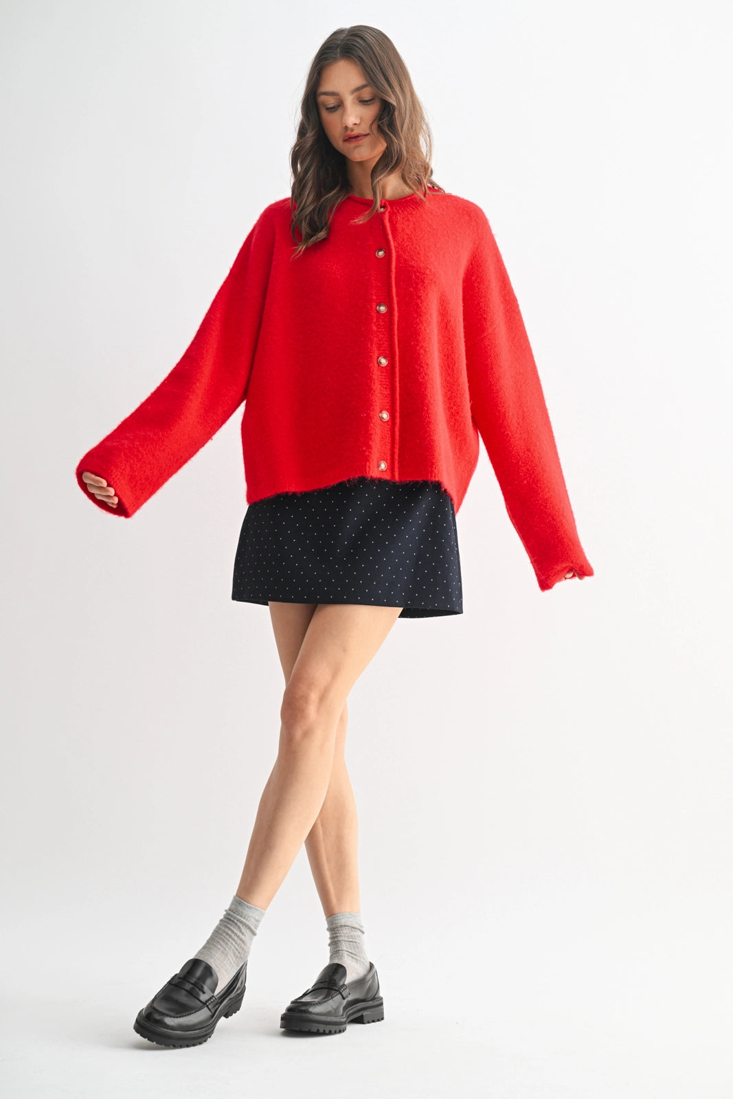 Buttery Soft Cherry Red Sweater
