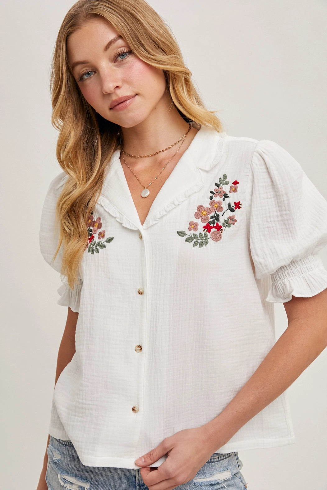 Adler Puff Sleeve Blouse