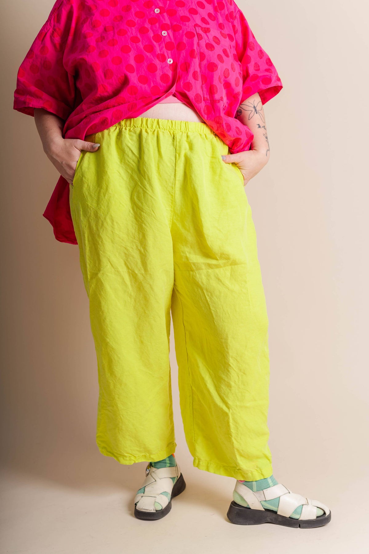 Bright Yellow Linen Pant | NETTLE STUDIOS