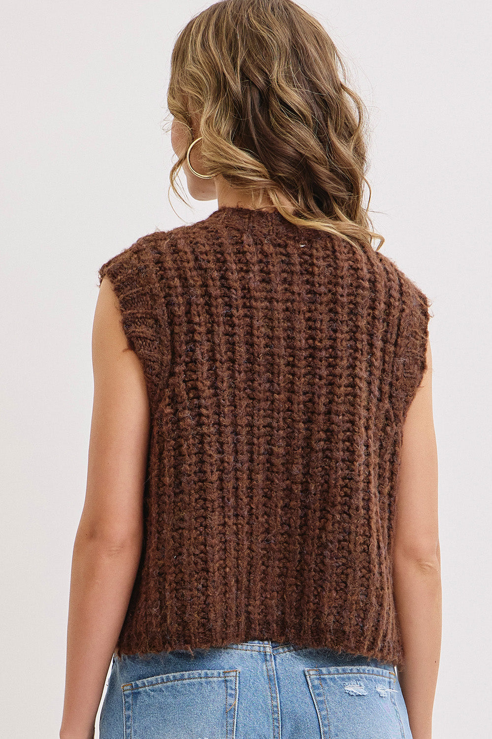 Chunky Knit Sweater Vest