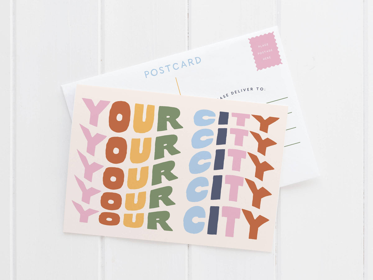 ELLICOTT CITY Wavy Lettering Postcard | STB EXCLUSIVE!