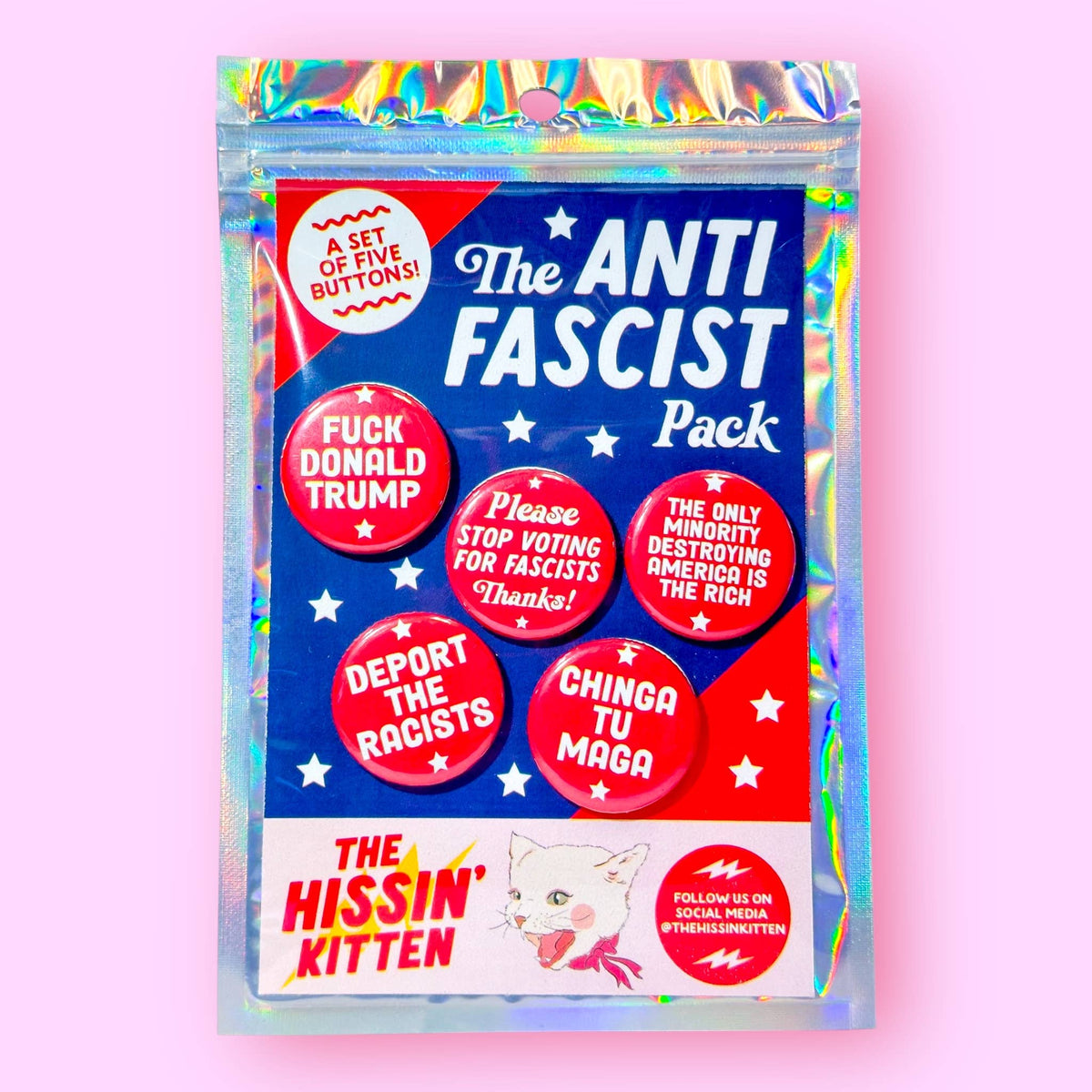 'The Anti Fascist' Pin Pack