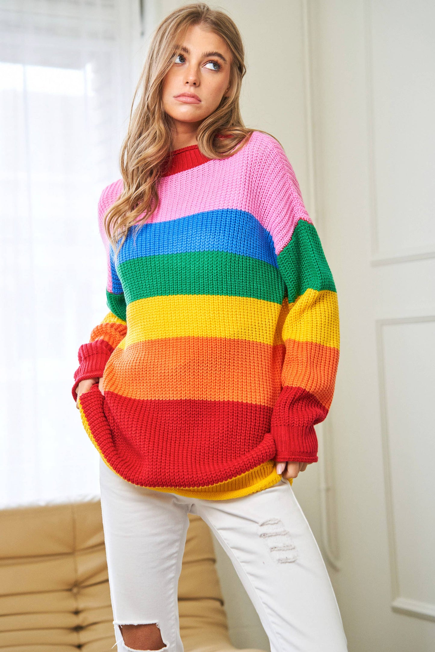 Reading Rainbow Tunic Sweater