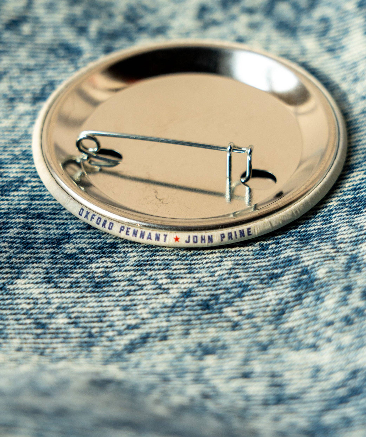 Your Flag Decal Won't Get You Into Heaven Anymore Button • John Prine x Oxford Pennant