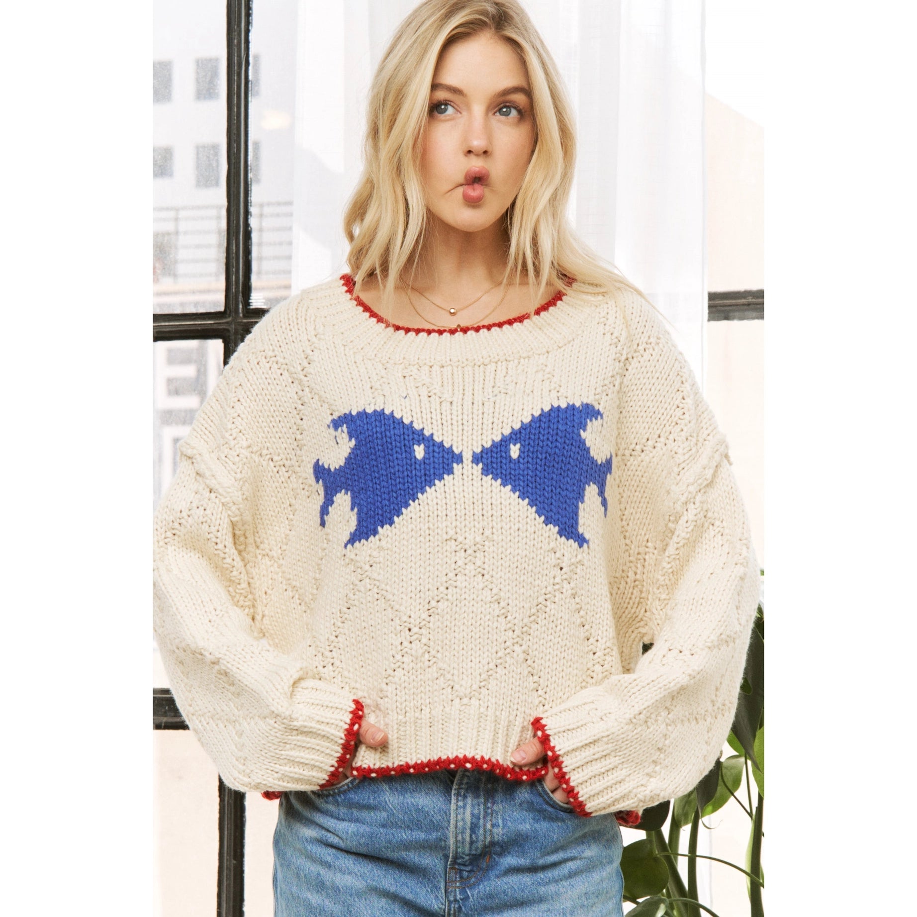 Lakeside Evenings Cropped Sweater
