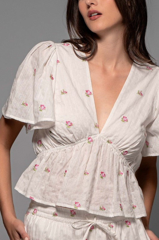Rosebud Short Sleeve Blouse