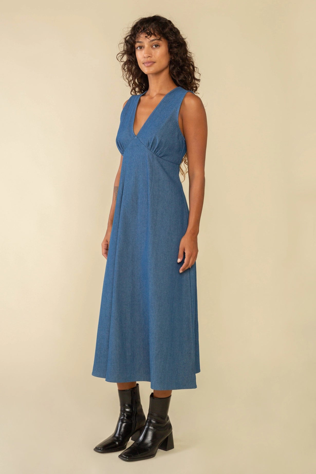 Abigail Denim A-Line Dress