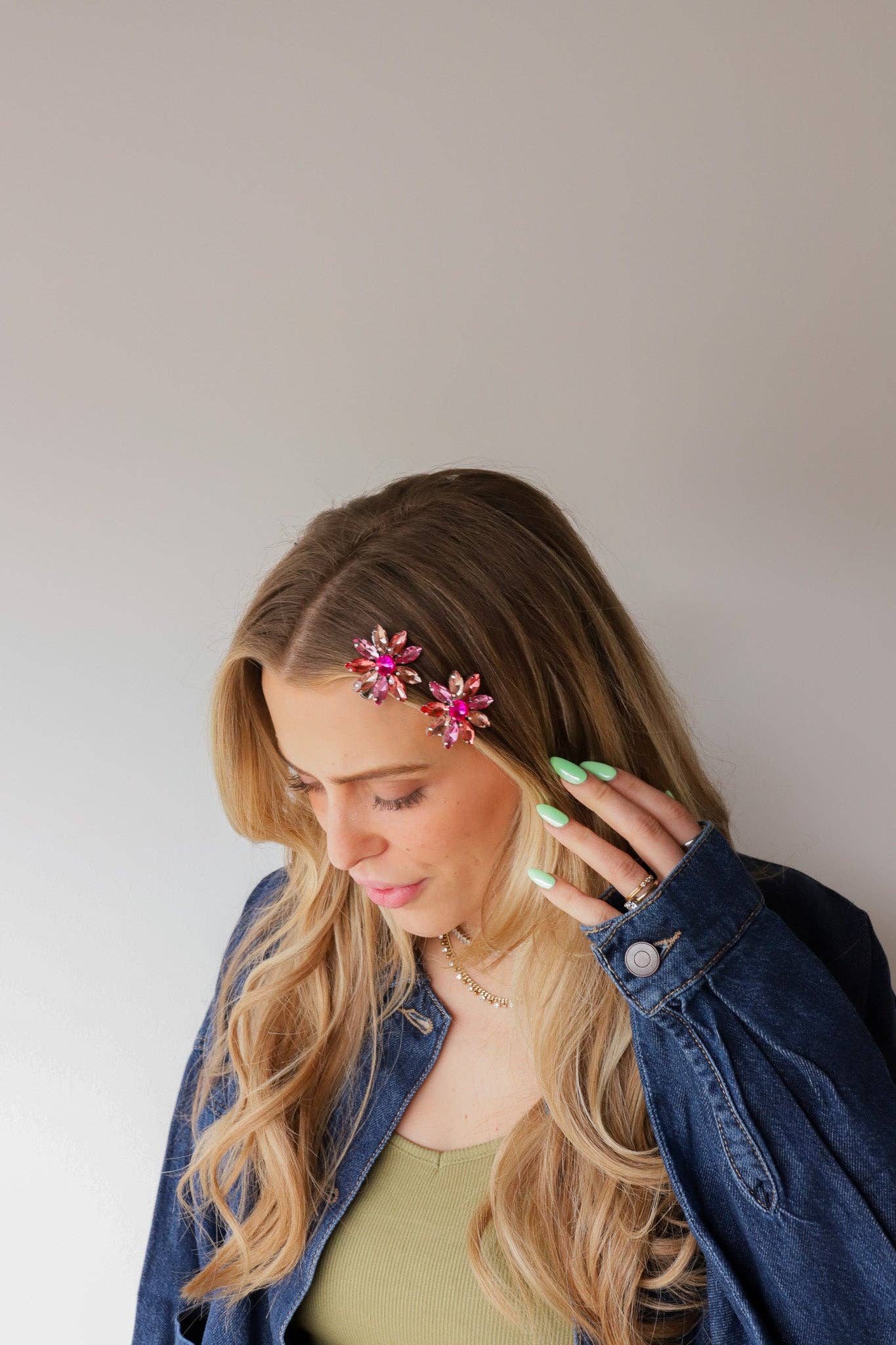 GEMSTONE FLOWER CLIPS | KAXI