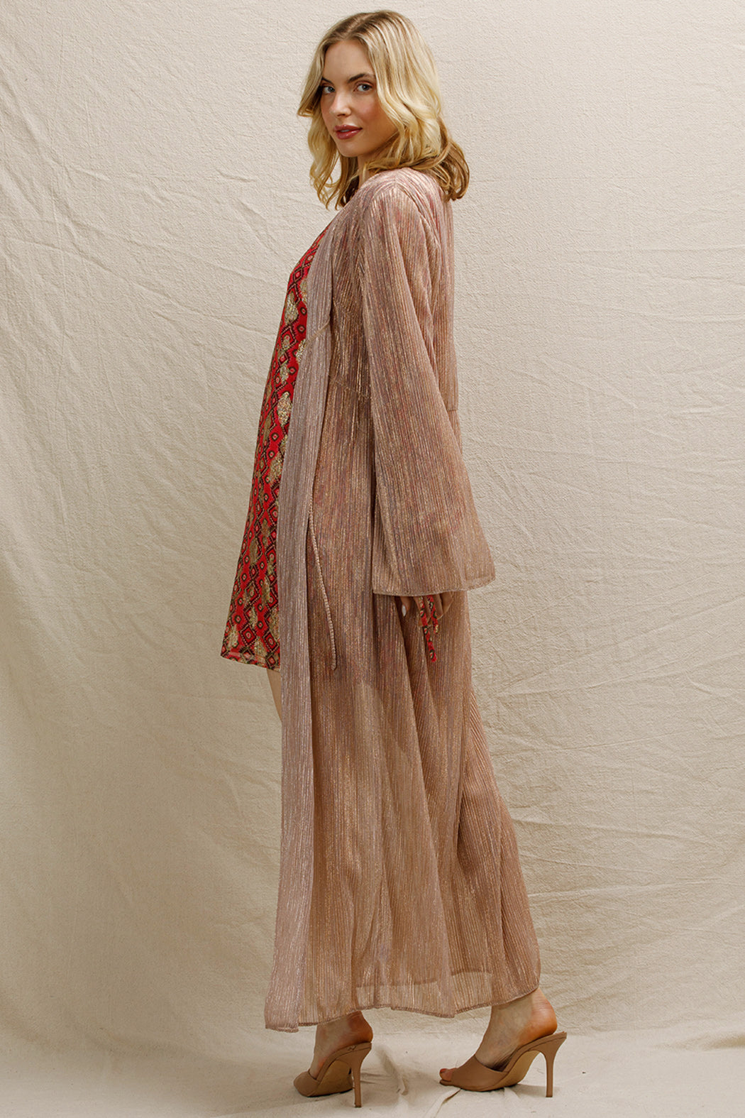 Rose Gold Dust Woman Duster