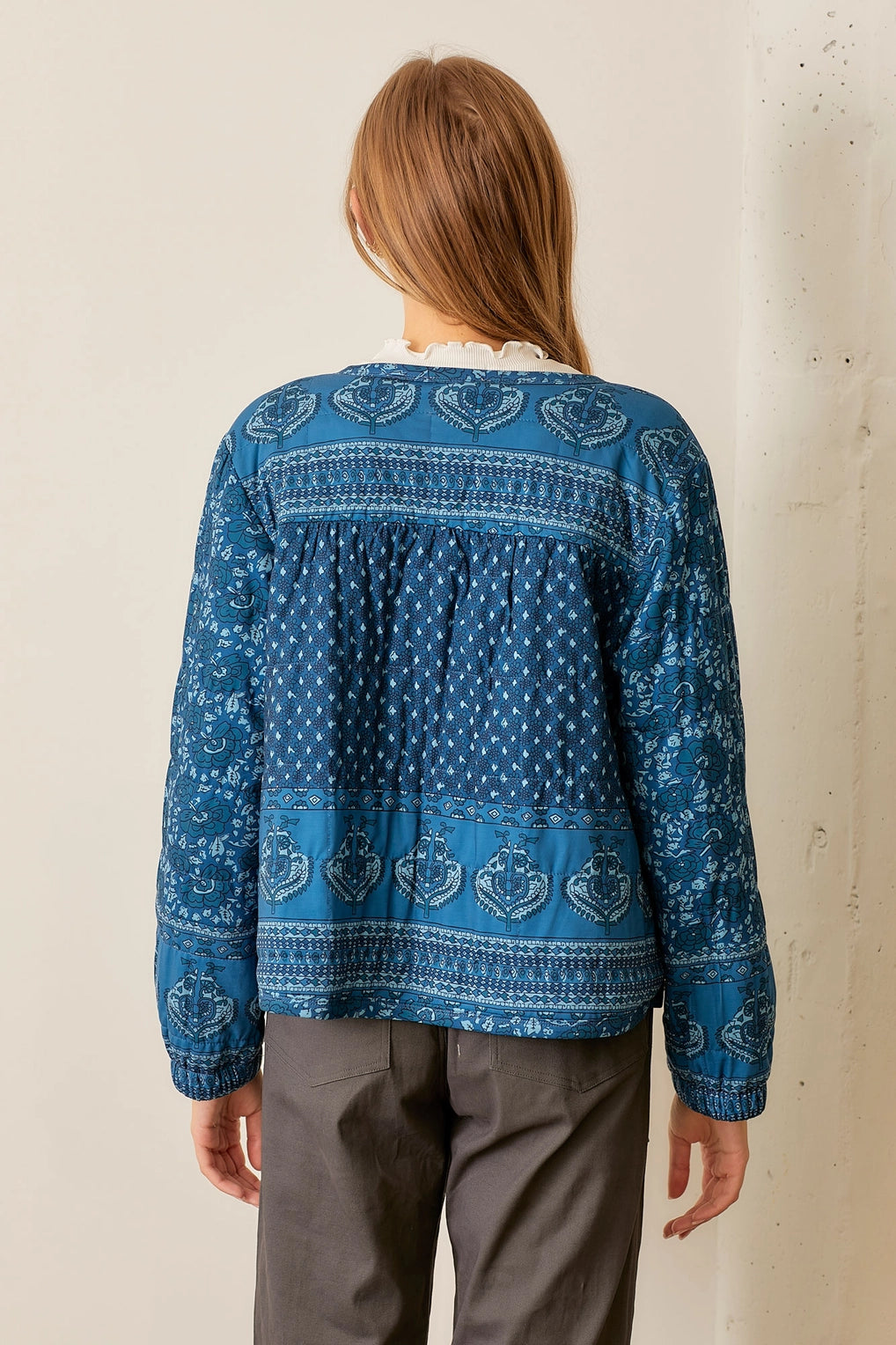 Quilted Sapphire Jacket