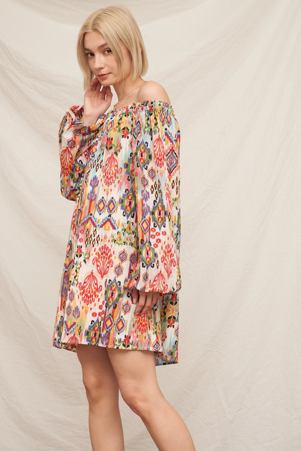 Havana Nights Off-the-Shoulder Minidress