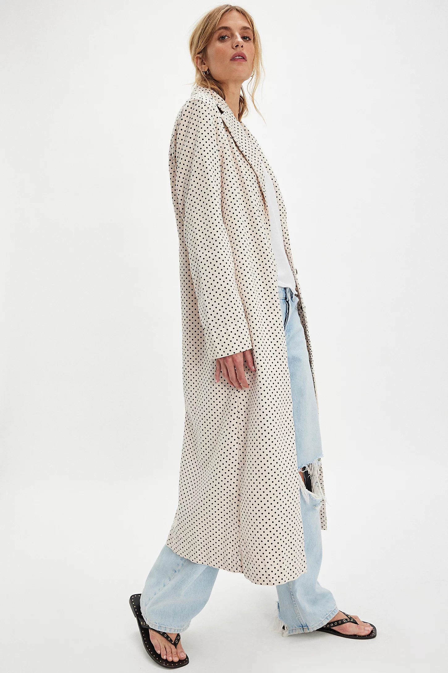 Monique Denim Duster (Ivory) | Free People