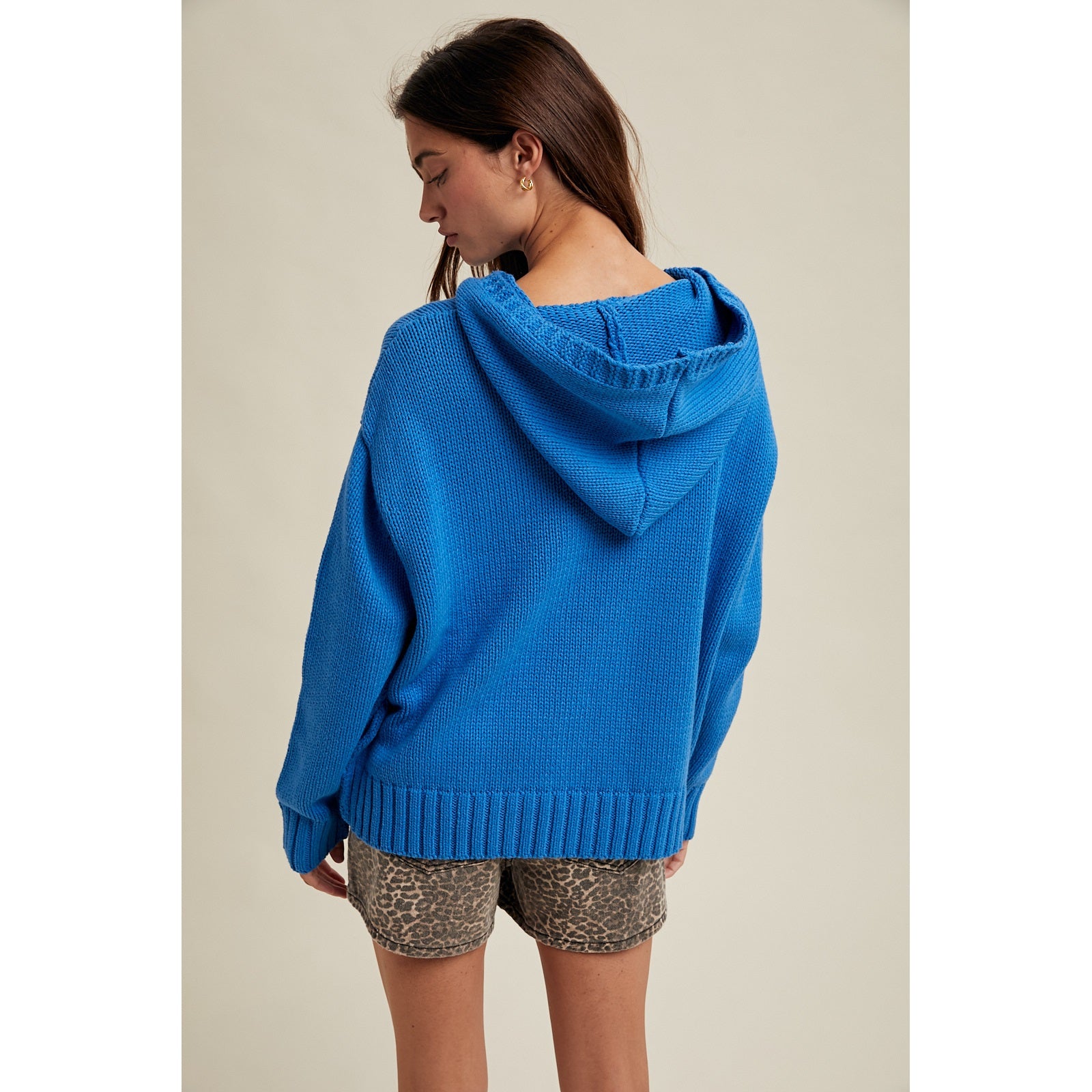 Knit Sweater Hoodie