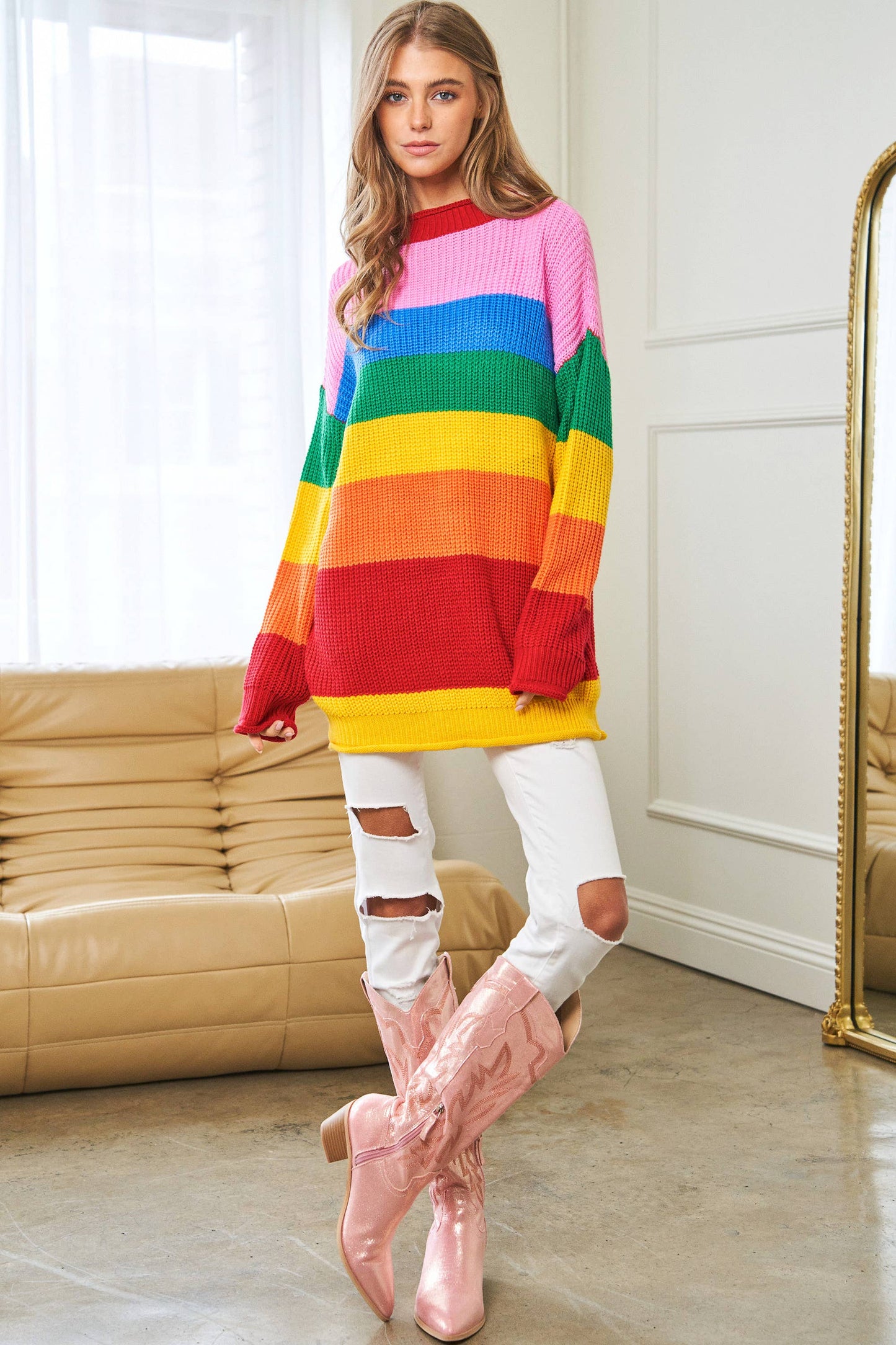 Reading Rainbow Tunic Sweater