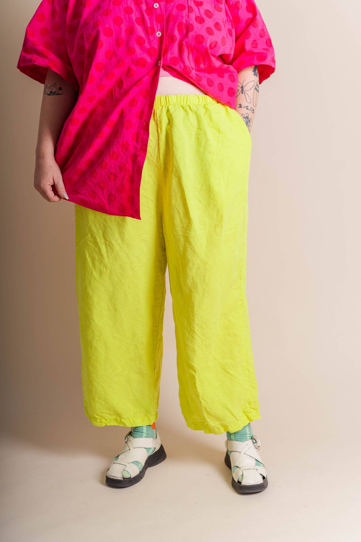 Bright Yellow Linen Pant | NETTLE STUDIOS