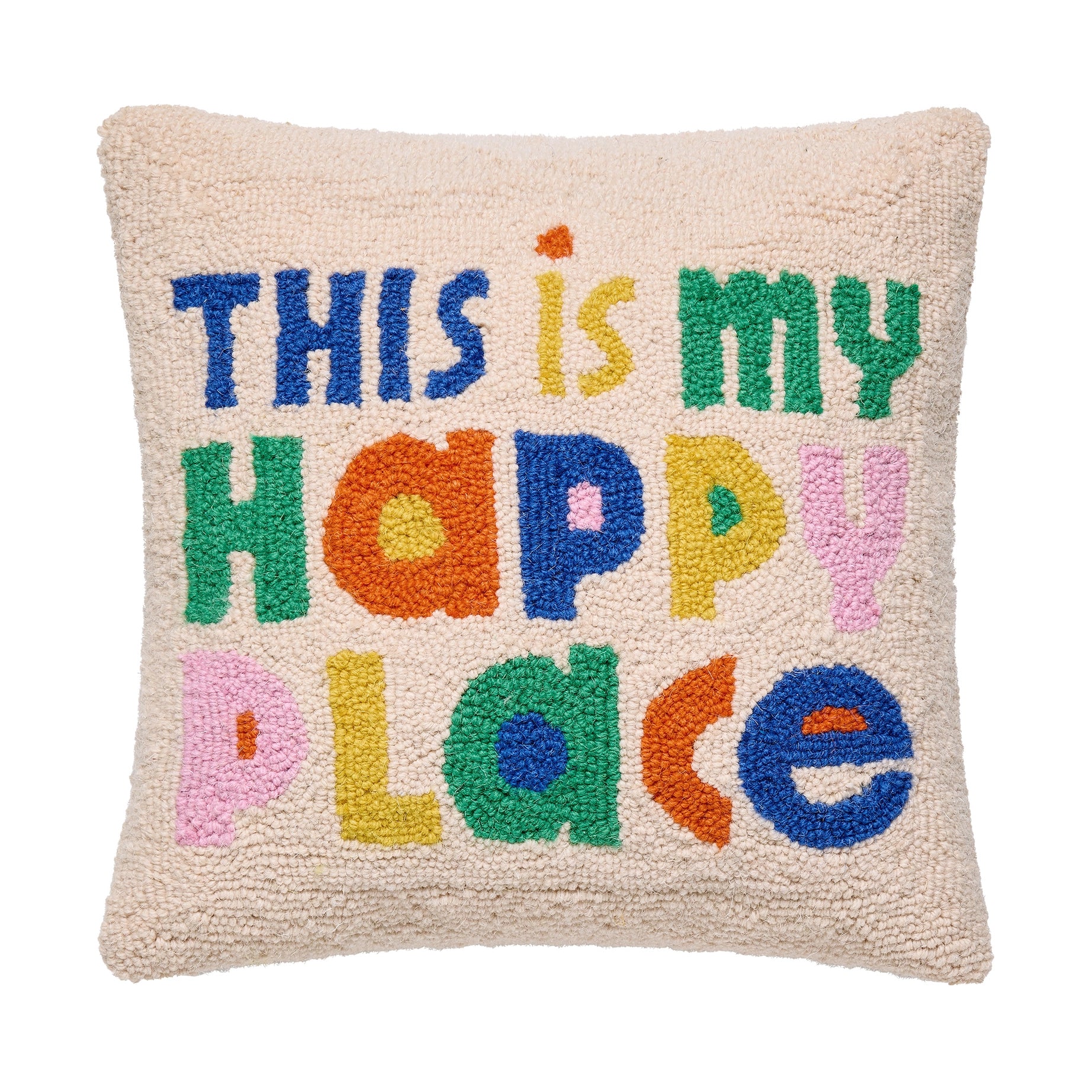 THIS IS MY HAPPY PLACE Hook Pillow