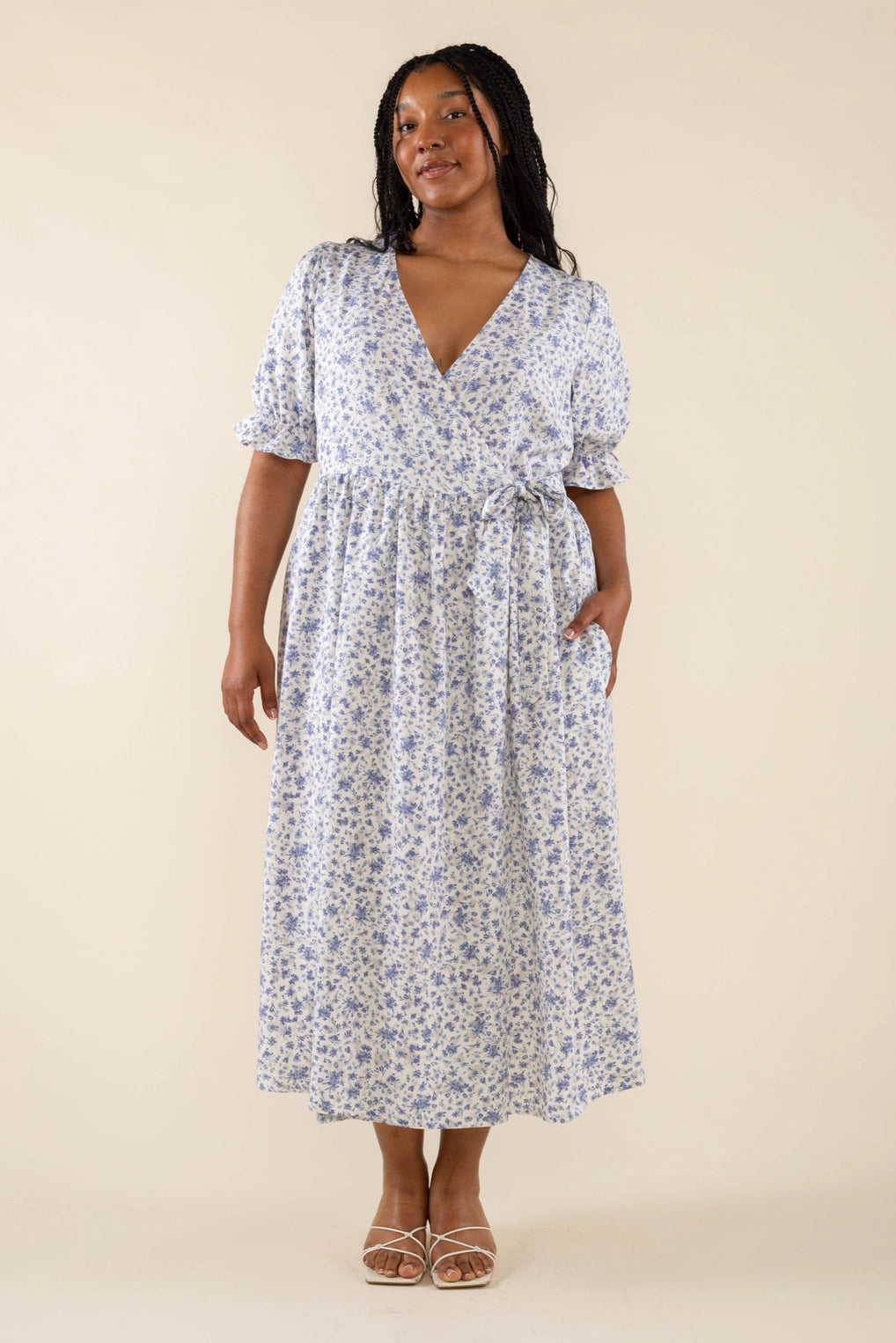 Little Flower Wrap Midi