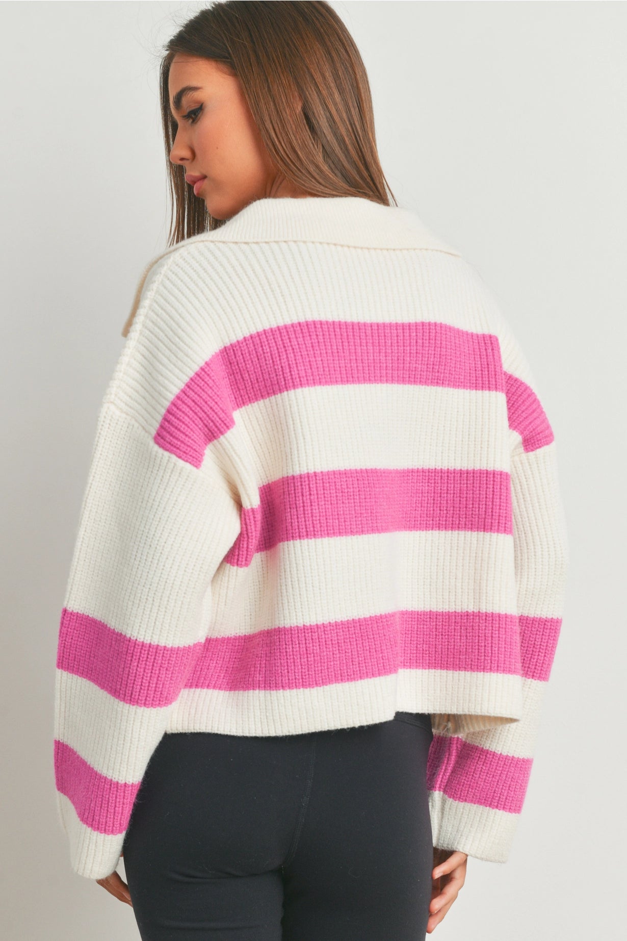 Dear Old Shiz Cropped Sweater (Pink)