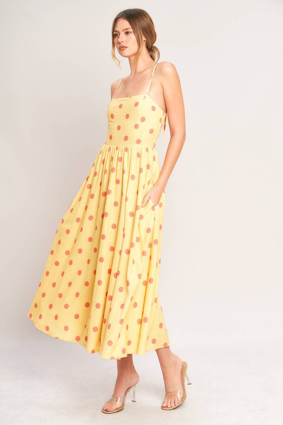 Teatime Polka Dot Midi Dress