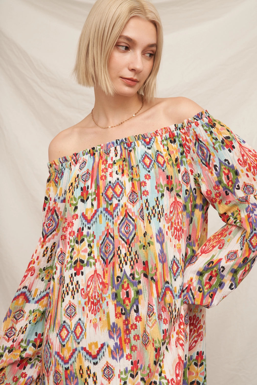 Havana Nights Off-the-Shoulder Minidress
