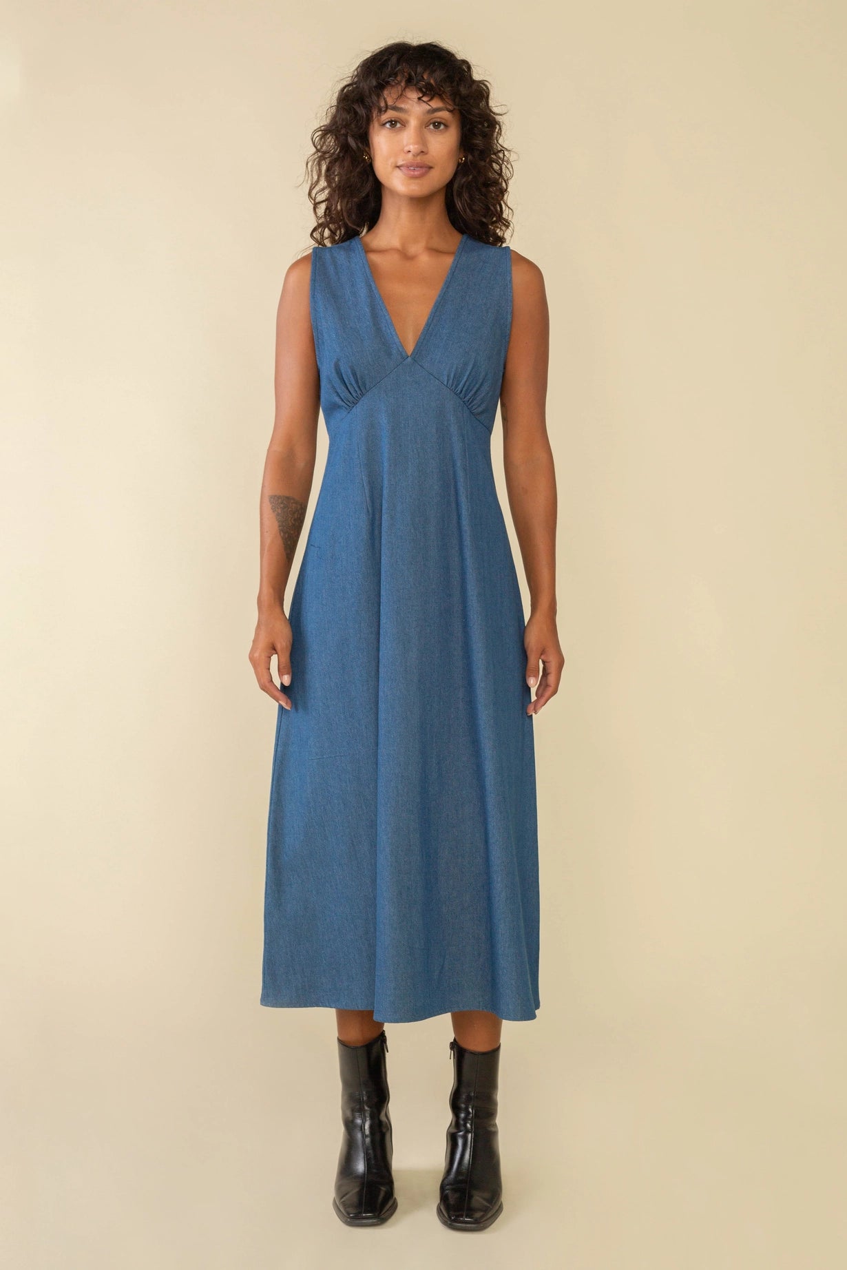 Abigail Denim A-Line Dress