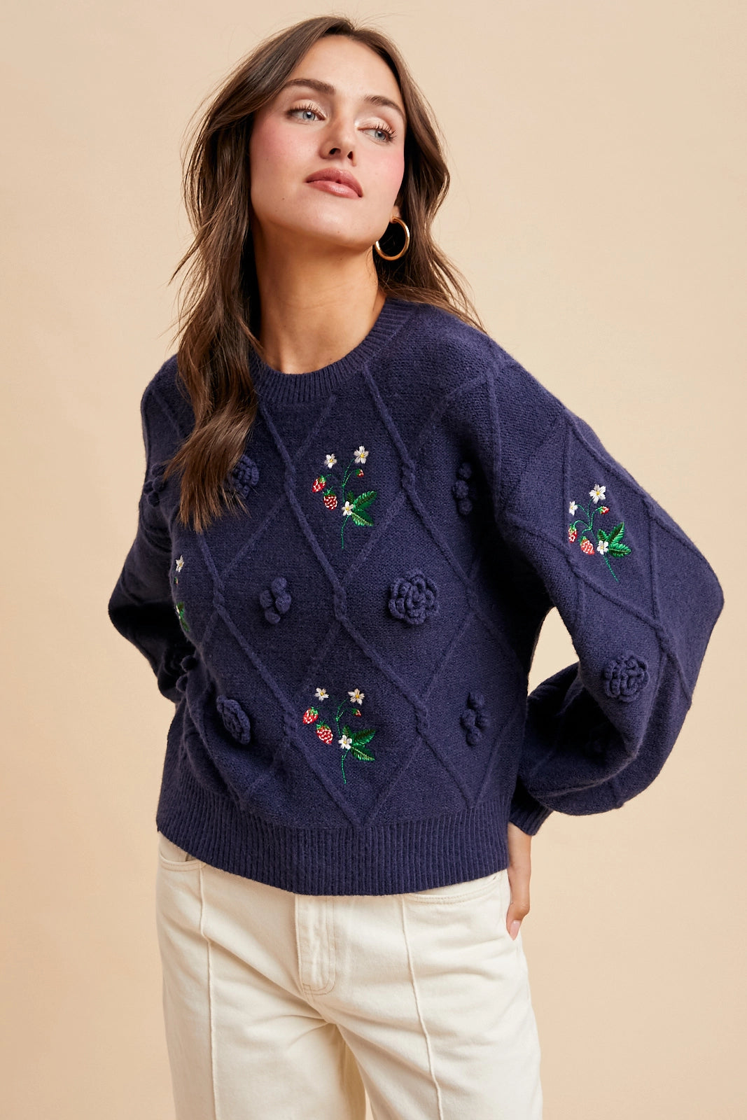Applique Antique-Chic Sweater