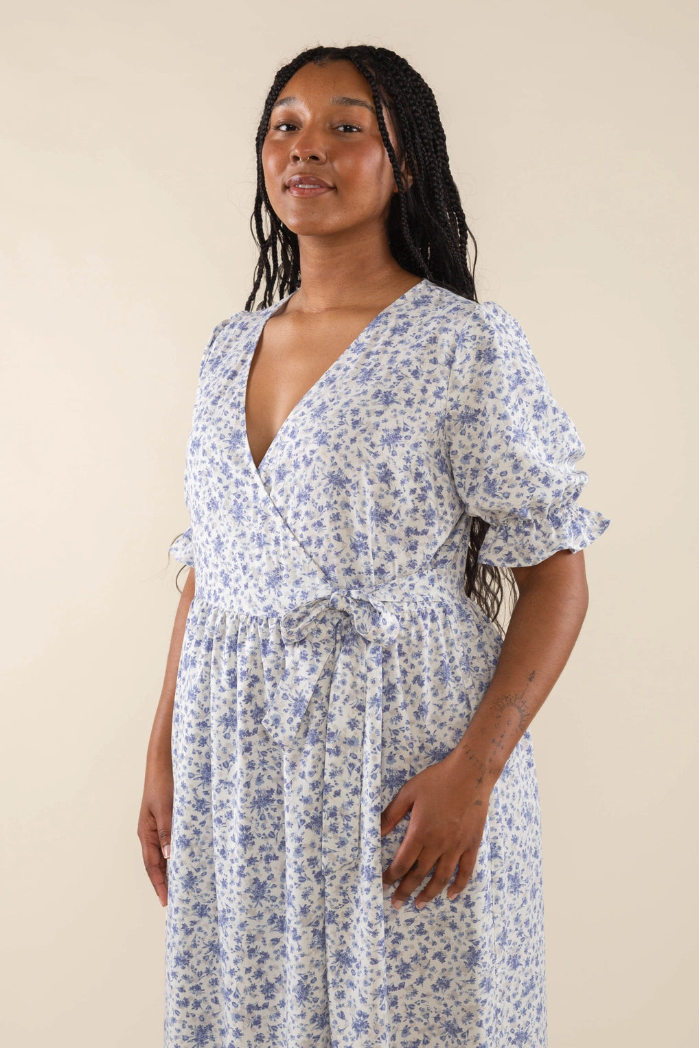 Little Flower Wrap Midi
