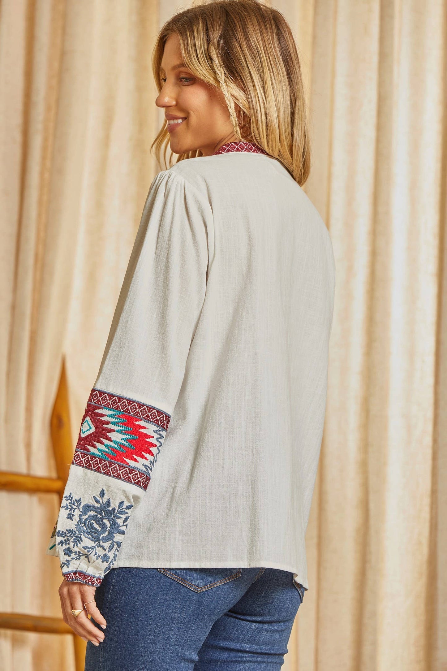 Wildflower Embroidered Top