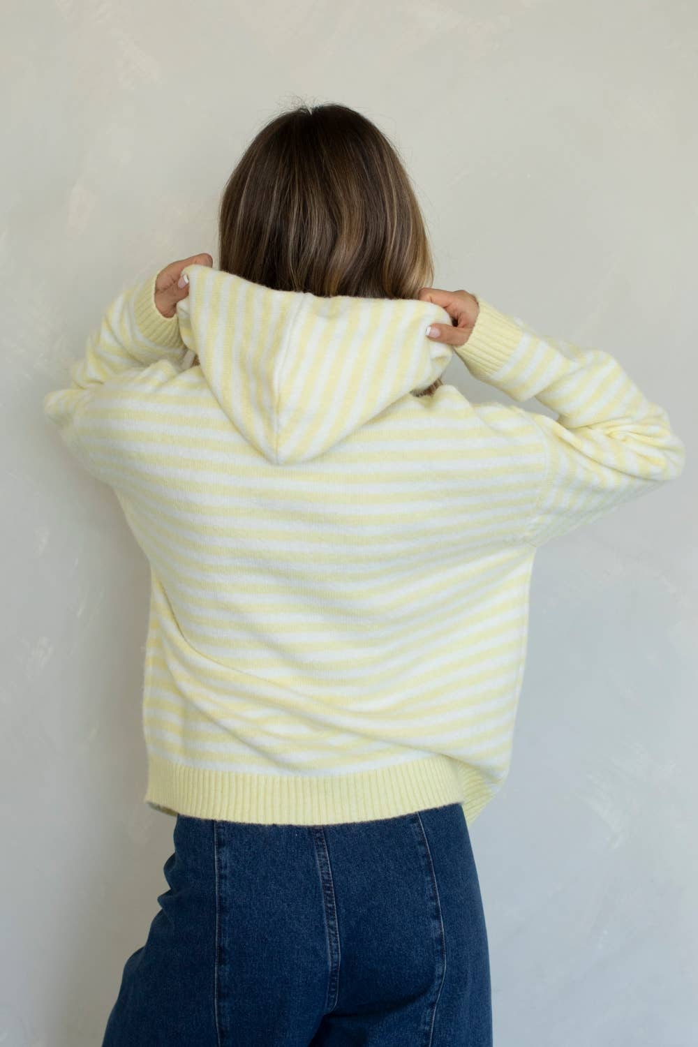 Butter Striped Cooper Zip-Up Hoodie