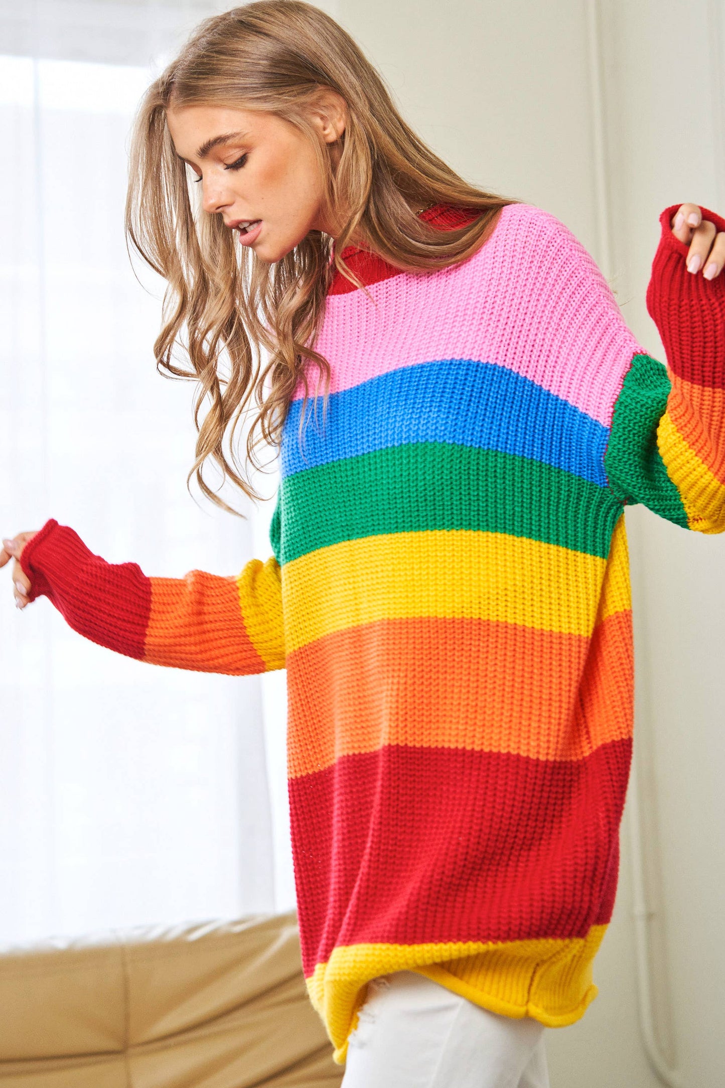 Reading Rainbow Tunic Sweater