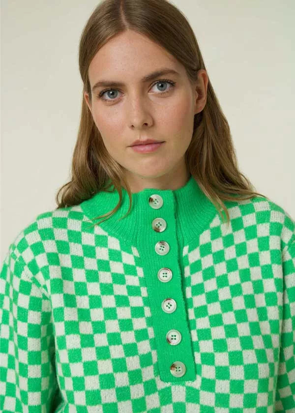Vert Checkerboard Turtleneck | FRNCH