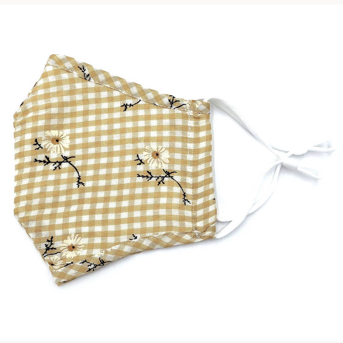 Gingham Daisy Mask