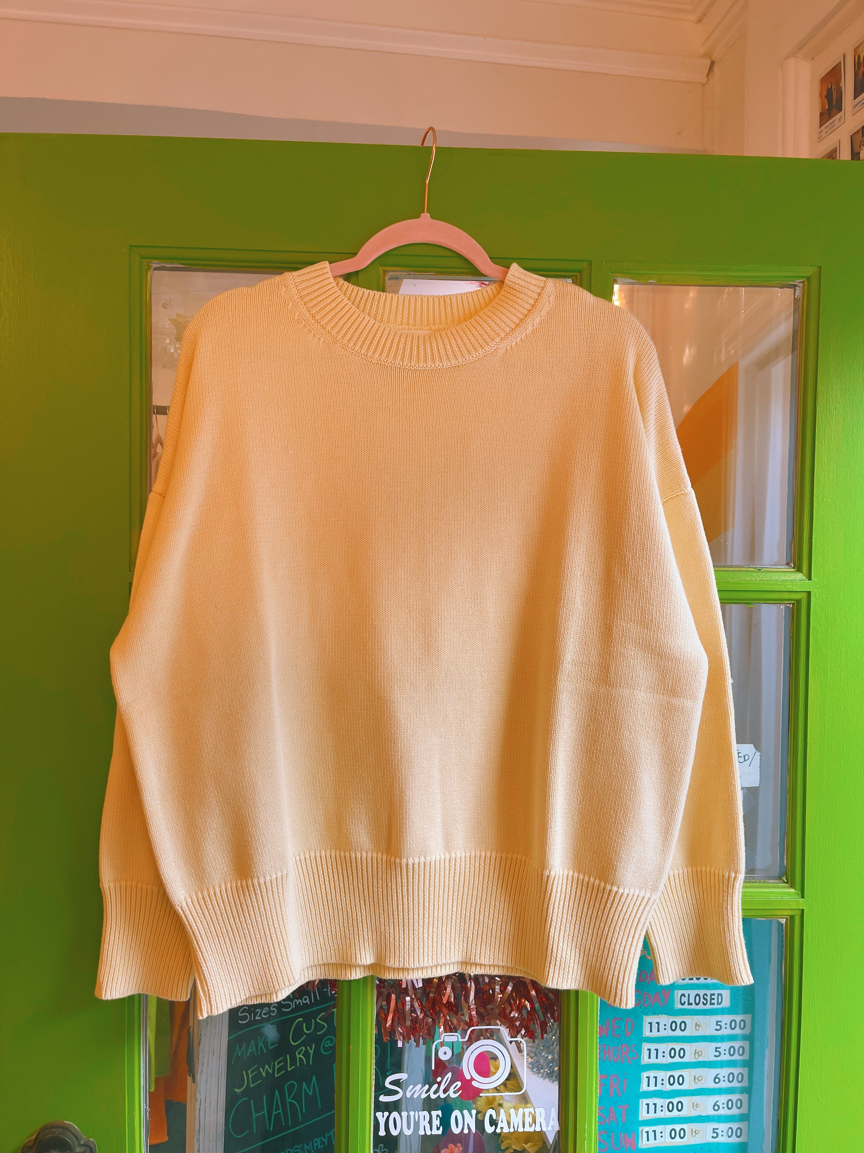 Cotton Gwendolyn Sweater (Butter) | Sonderhaus