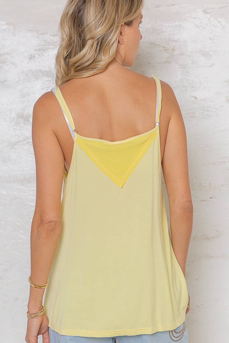 Embellished Citrus Tank